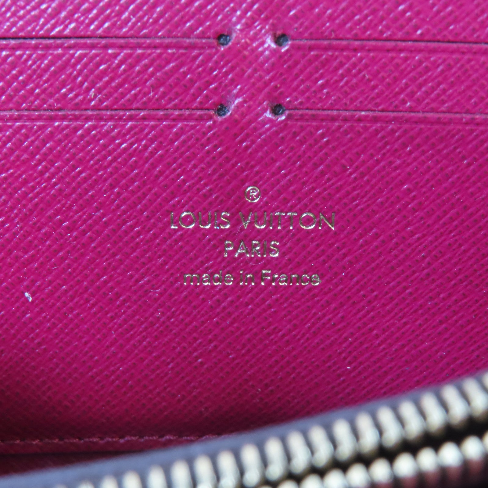 LOUIS VUITTON Monogram Zipper Wallet金扣長錢包啡色