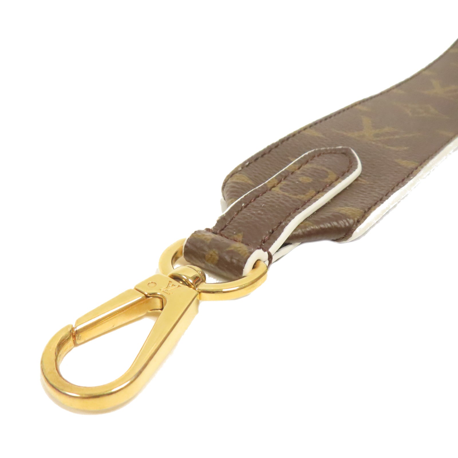 LOUIS VUITTON 【激減優惠】Monogram Shoulder Strap金扣肩背帶啡色/藍色