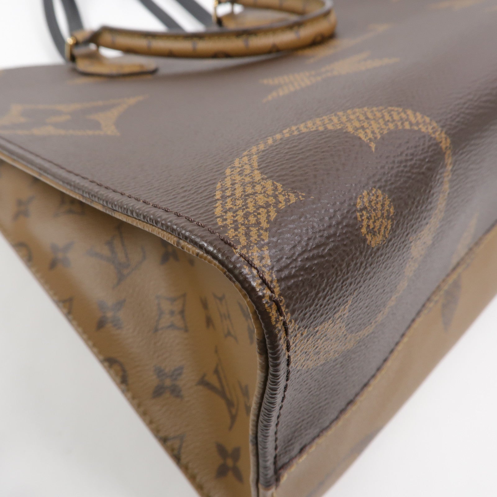 LOUIS VUITTON Monogram Giant On The Go MM金扣手挽肩背兩用袋
