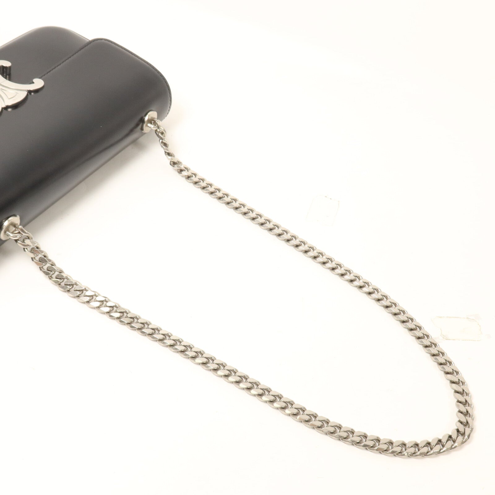 CELINE 牛皮皮革Chain Shoulder鏈帶肩背袋