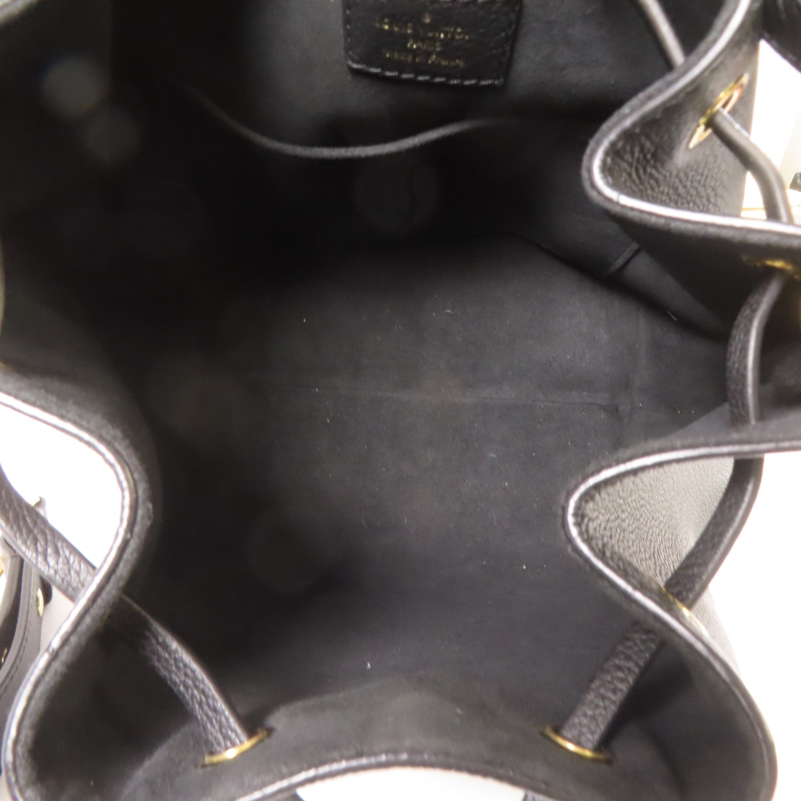 LOUIS VUITTON 牛皮皮革Lockme Bucket金扣手挽肩背兩用袋黑色