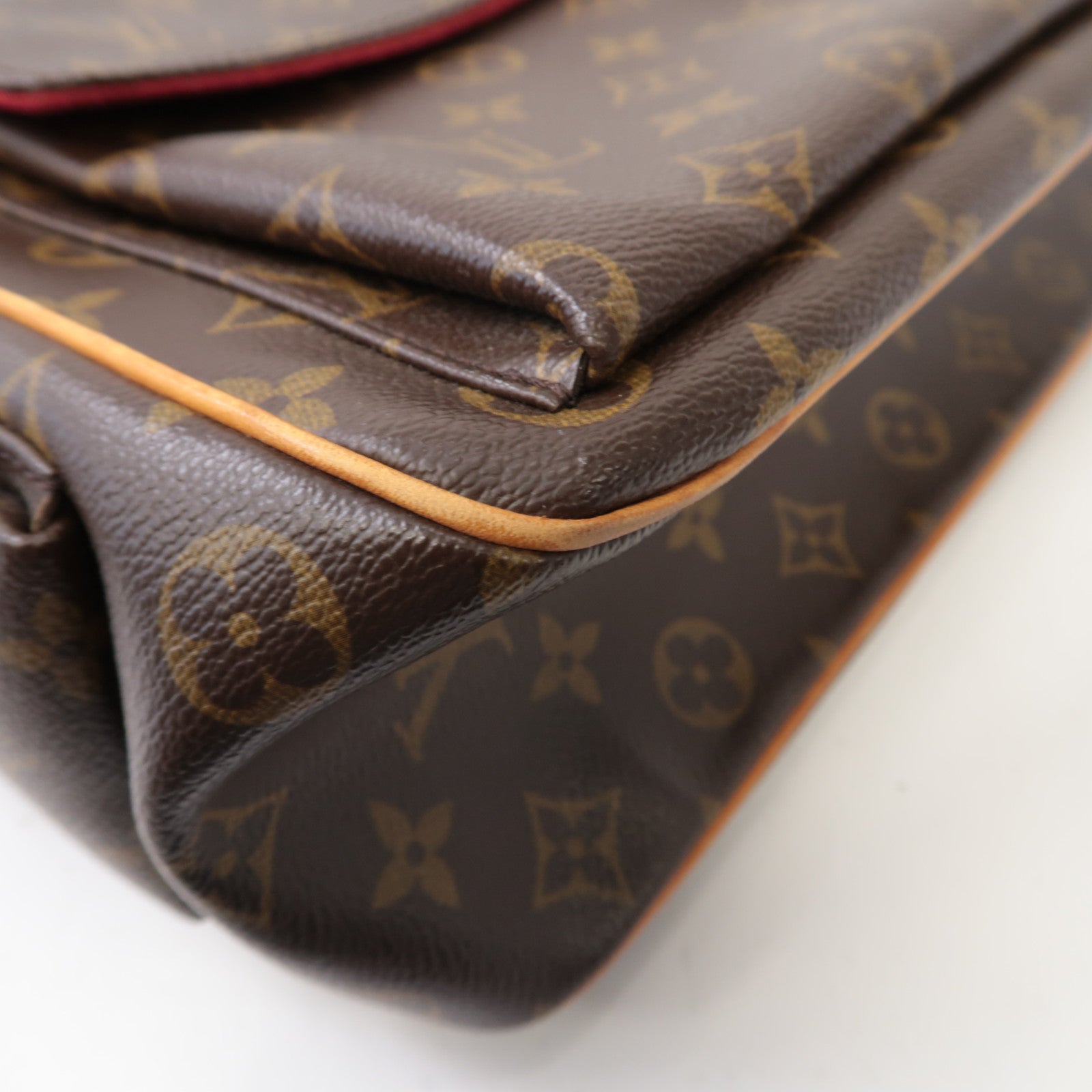 LOUIS VUITTON Monogram Multipli Cite金扣肩背袋啡色