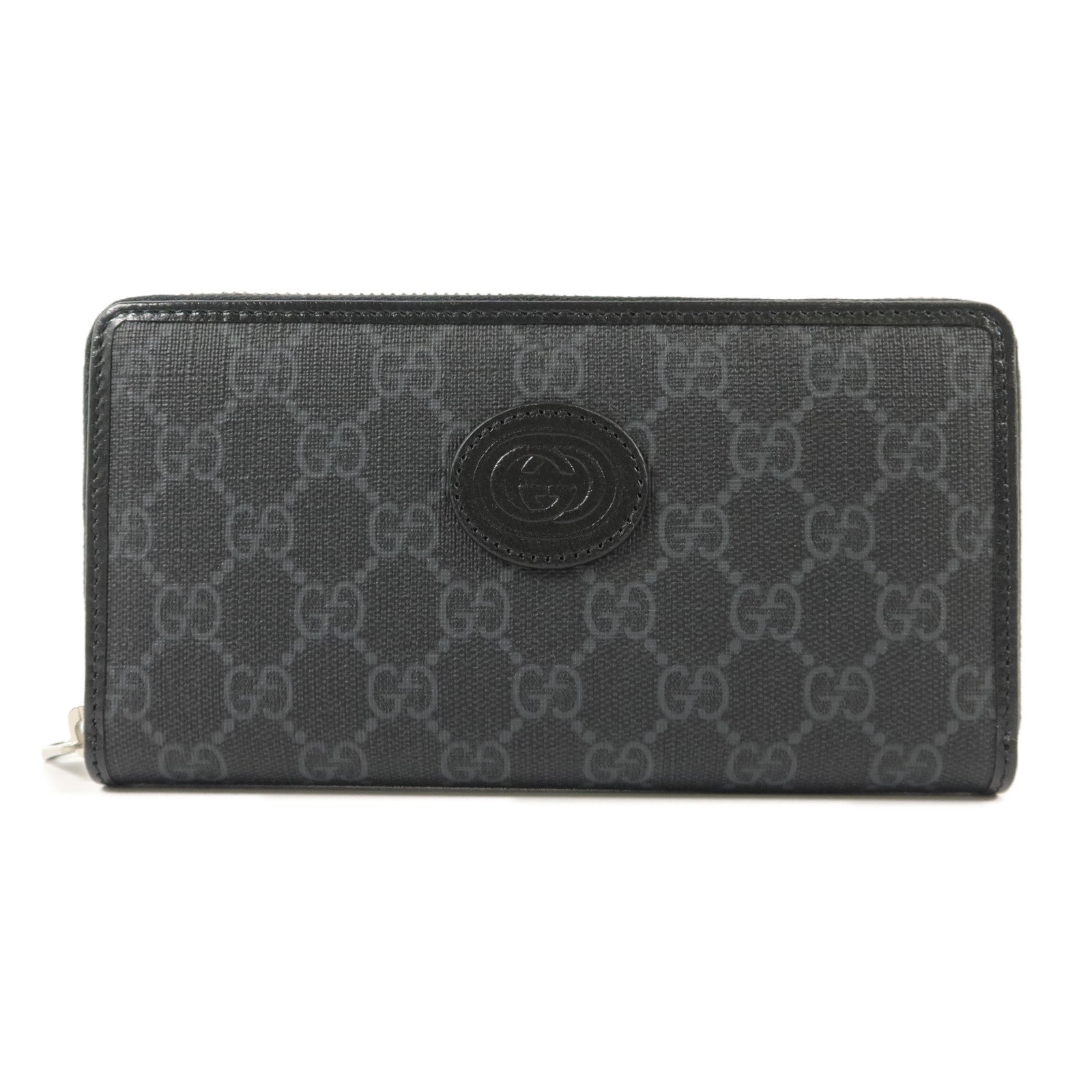 GUCCI 塗層帆布Interlocking G Long Wallet長錢包