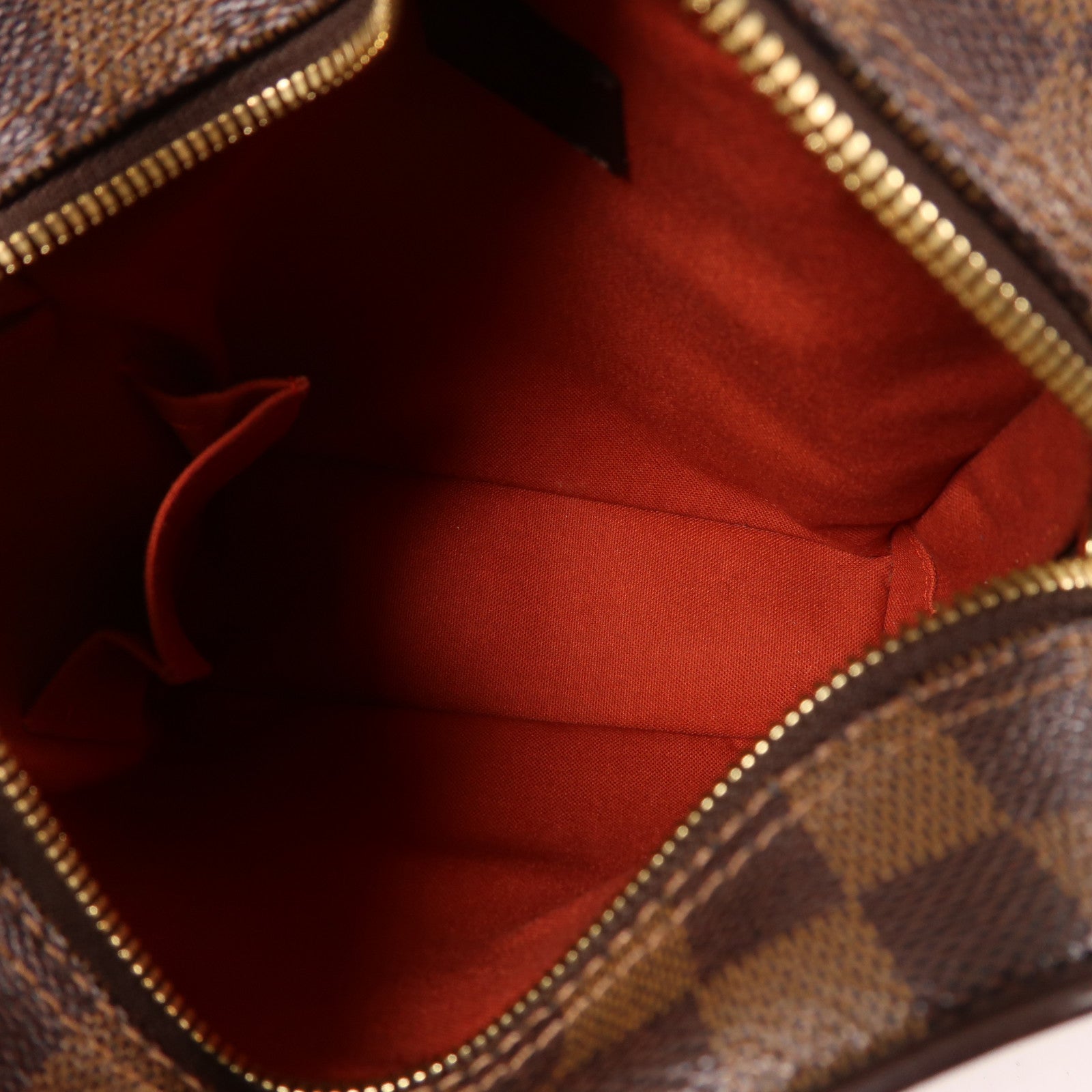 LOUIS VUITTON Damier Ebene Olav金扣肩背袋棕色