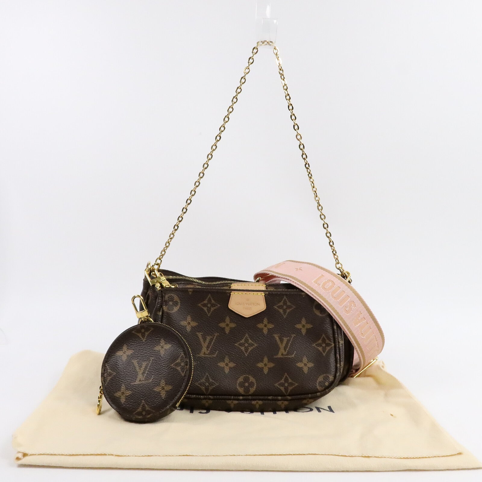 LOUIS VUITTON Monogram Multi Pochette Accessoires手挽肩背兩用袋