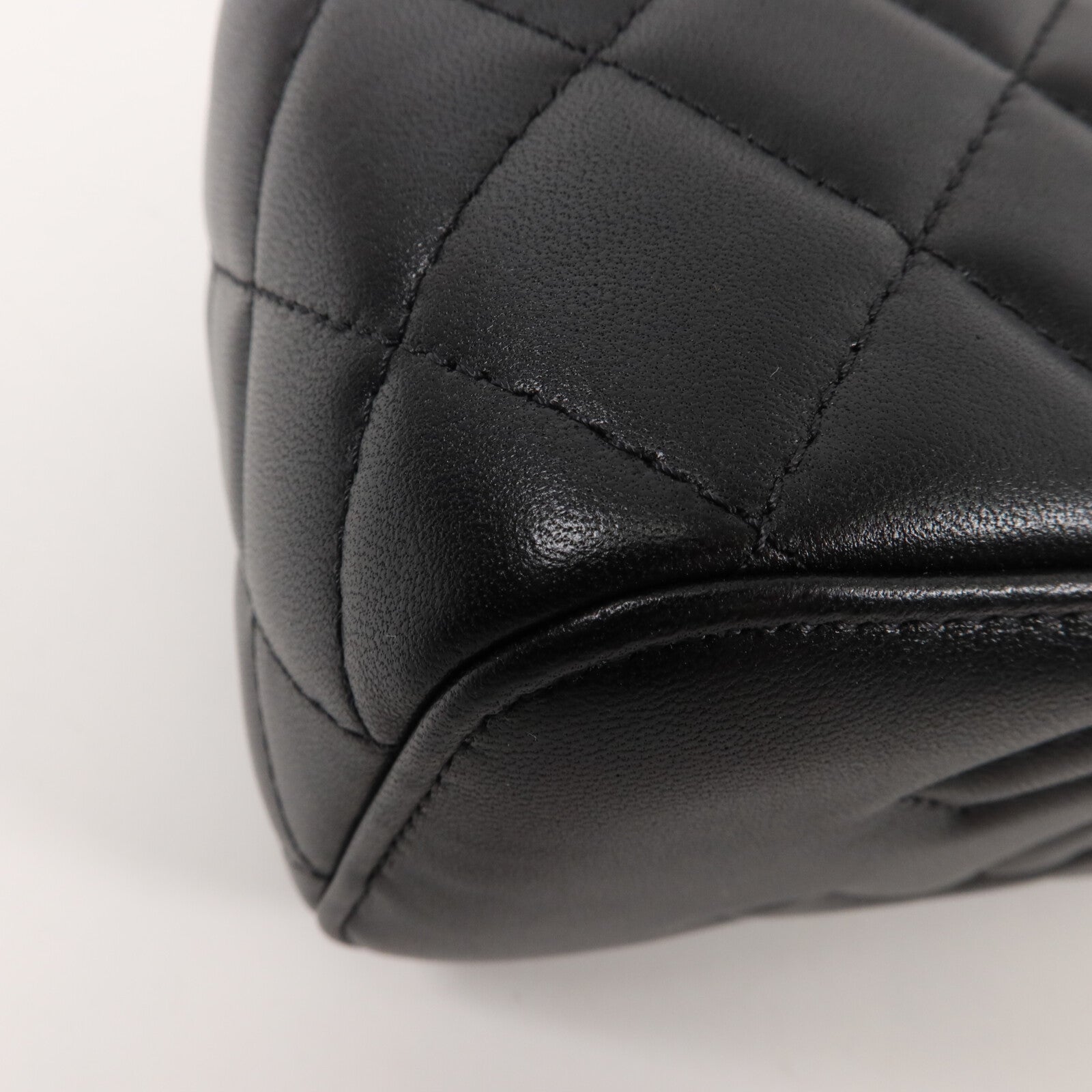 CHANEL 羊皮皮革Handle Vanity Case鏈帶手挽肩背兩用袋