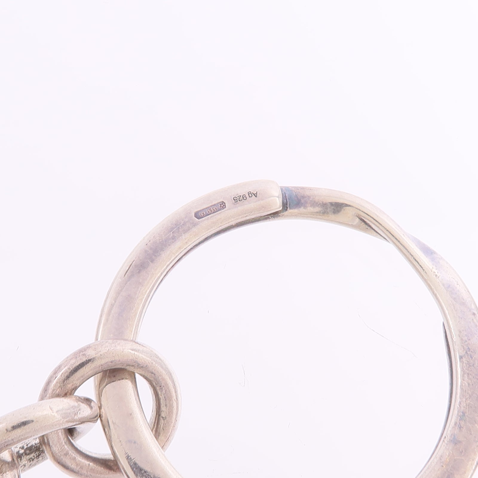 GUCCI 925純銀Double G Key Ring鑰匙圈
