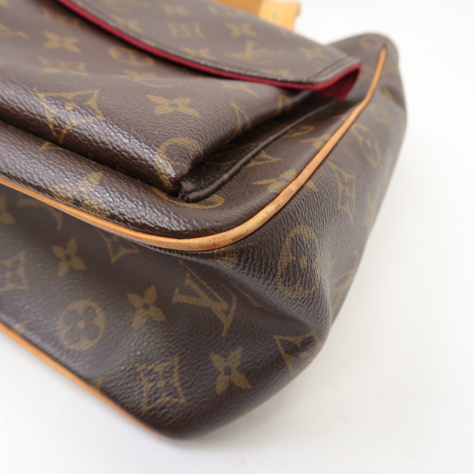 LOUIS VUITTON Monogram Multipli Cite金扣肩背袋啡色