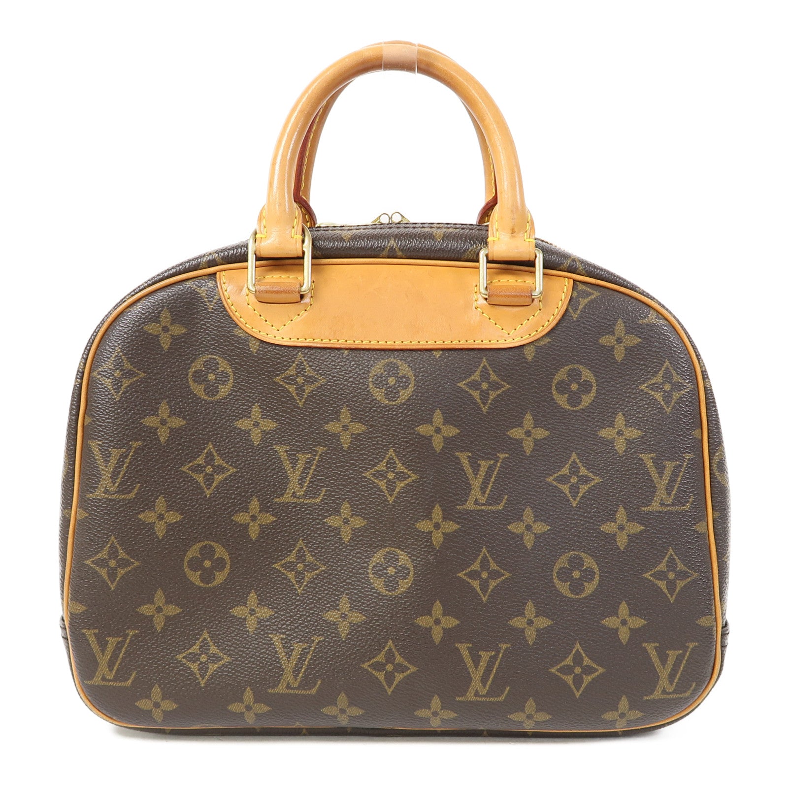 LOUIS VUITTON Monogram Trouville金扣手挽袋啡色