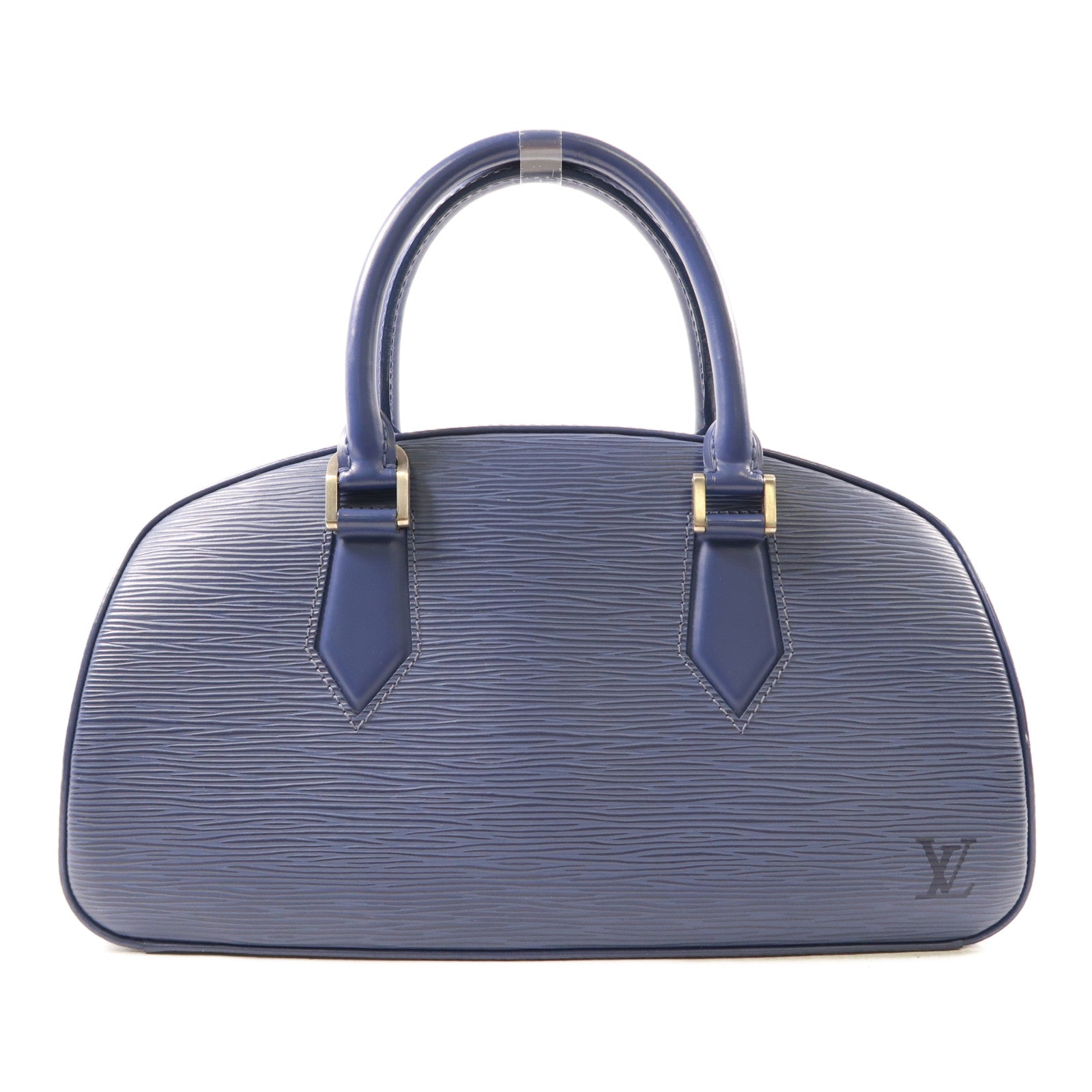 LOUIS VUITTON Epi Jasmine銀扣手挽袋藍色