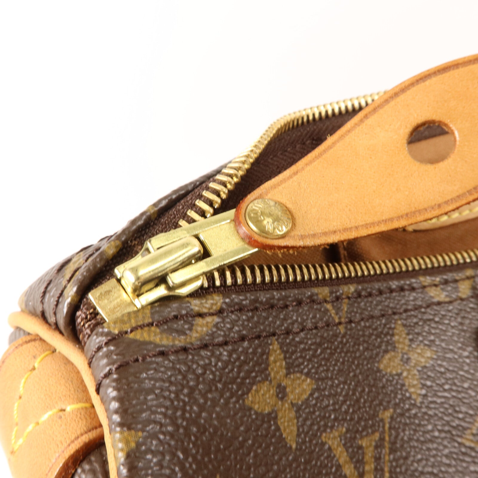 LOUIS VUITTON Monogram Speedy 35金扣手挽袋