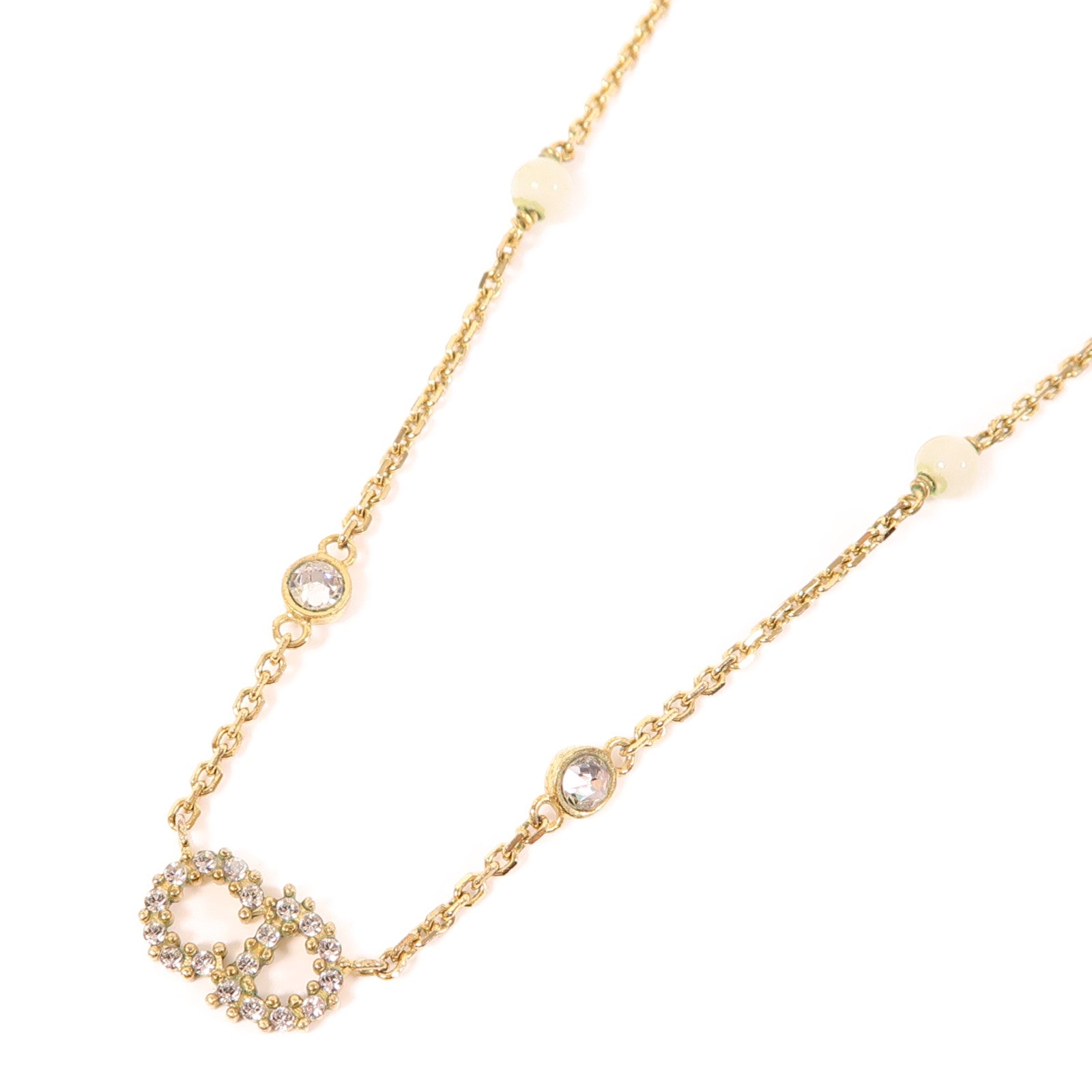Dior 金屬/水晶/PVC Necklace項鍊