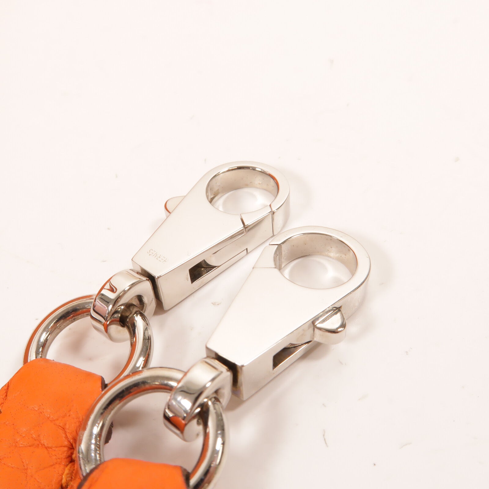 HERMES Clemence皮革Bolide 31手挽袋Orange