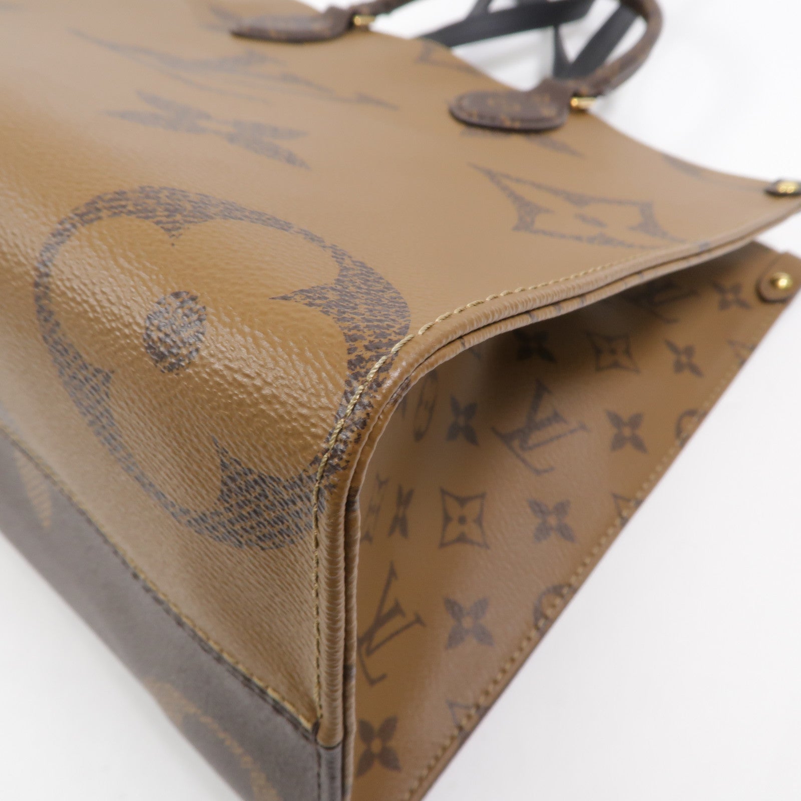 LOUIS VUITTON Monogram Giant On The Go MM金扣手挽肩背兩用袋