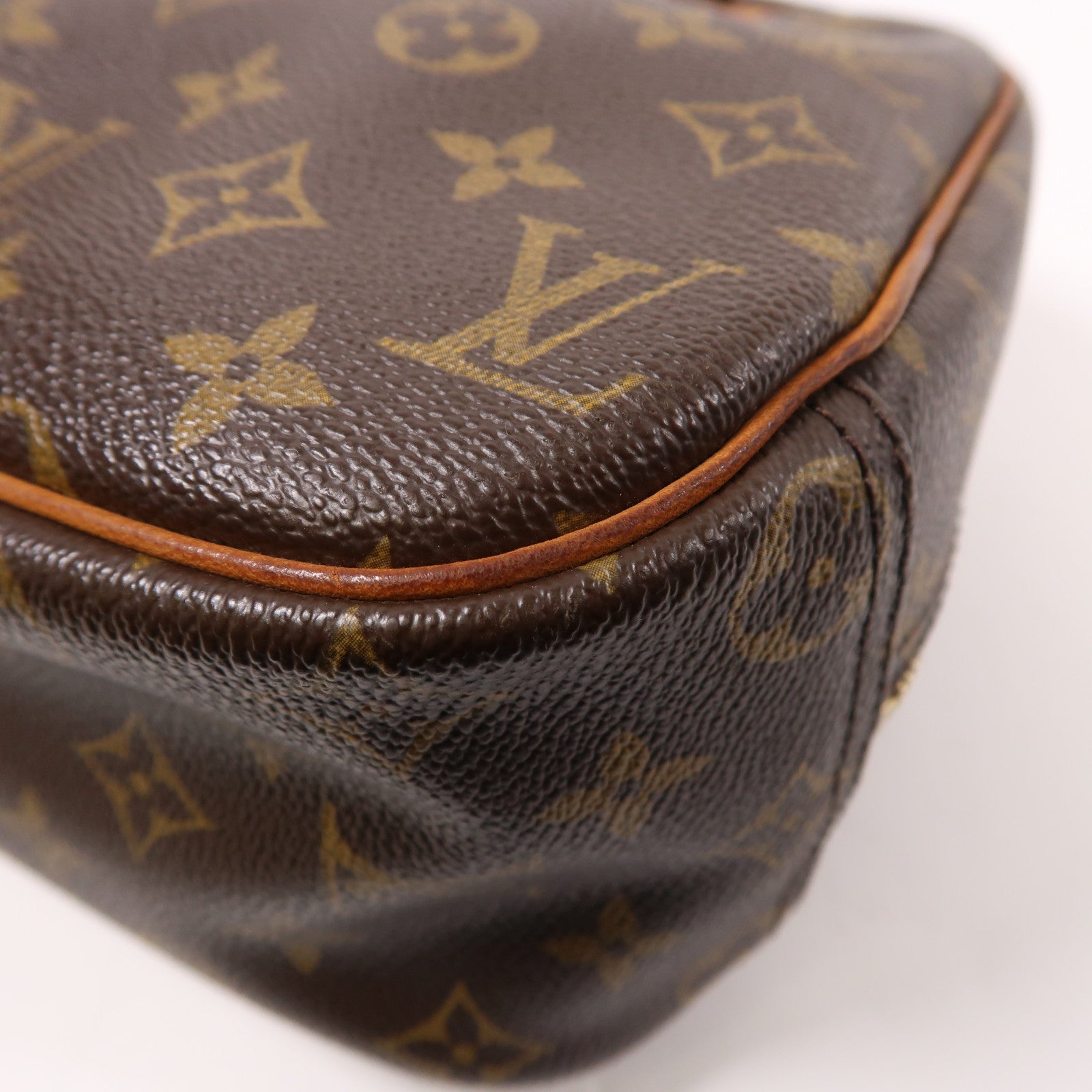 LOUIS VUITTON LV GHW Trouville Hand Bag M42228 Monogram Brown