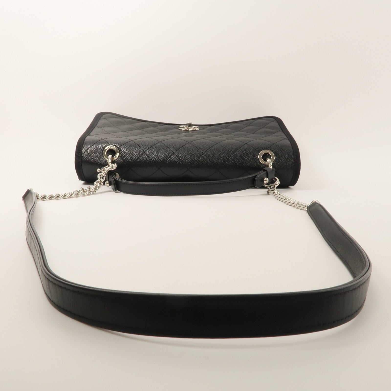 CHANEL 牛皮皮革2 Way Shoulder Bag鏈帶手挽肩背兩用袋