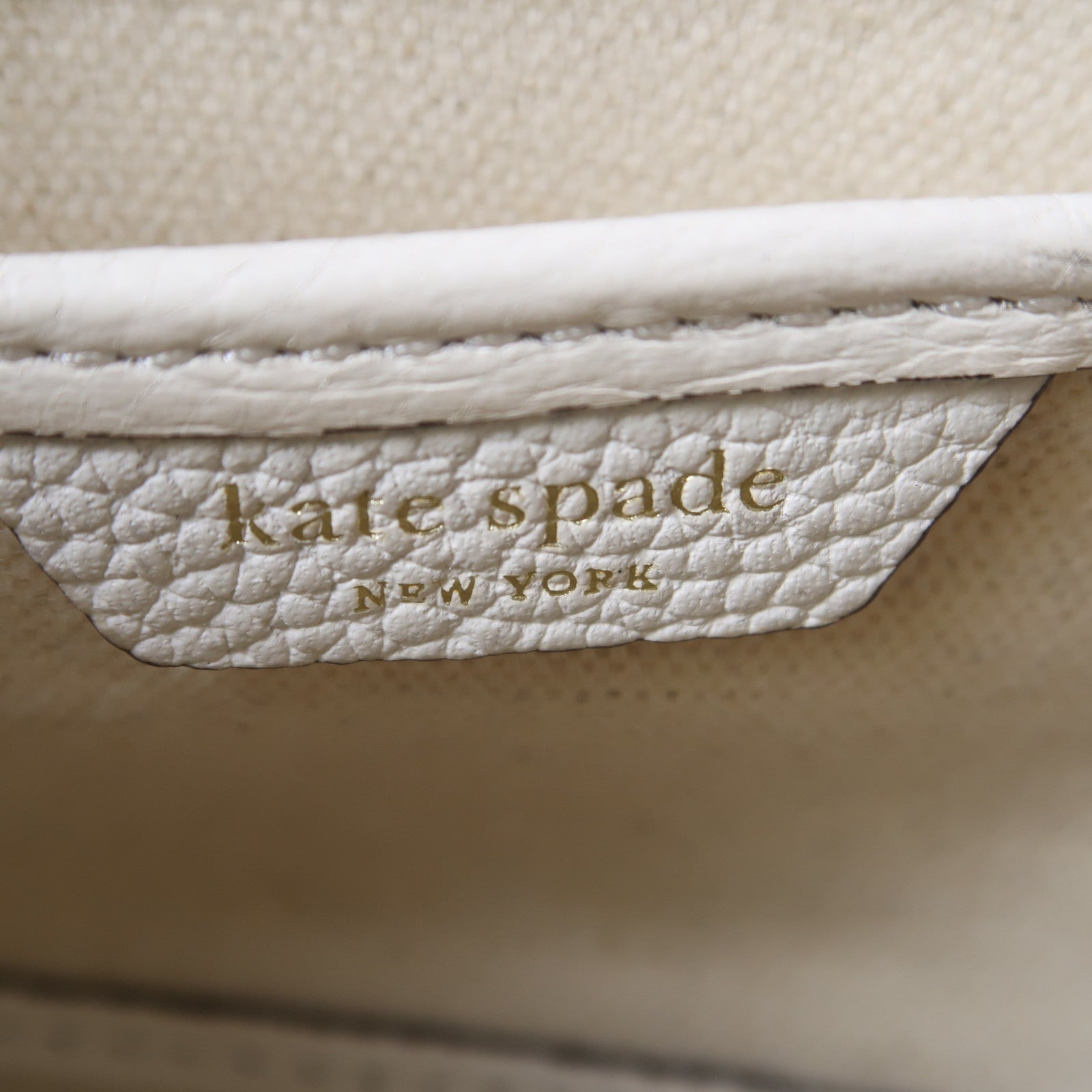 Kate Spade 牛皮皮革2 Way Shoulder Bag銀扣手挽肩背兩用袋白色