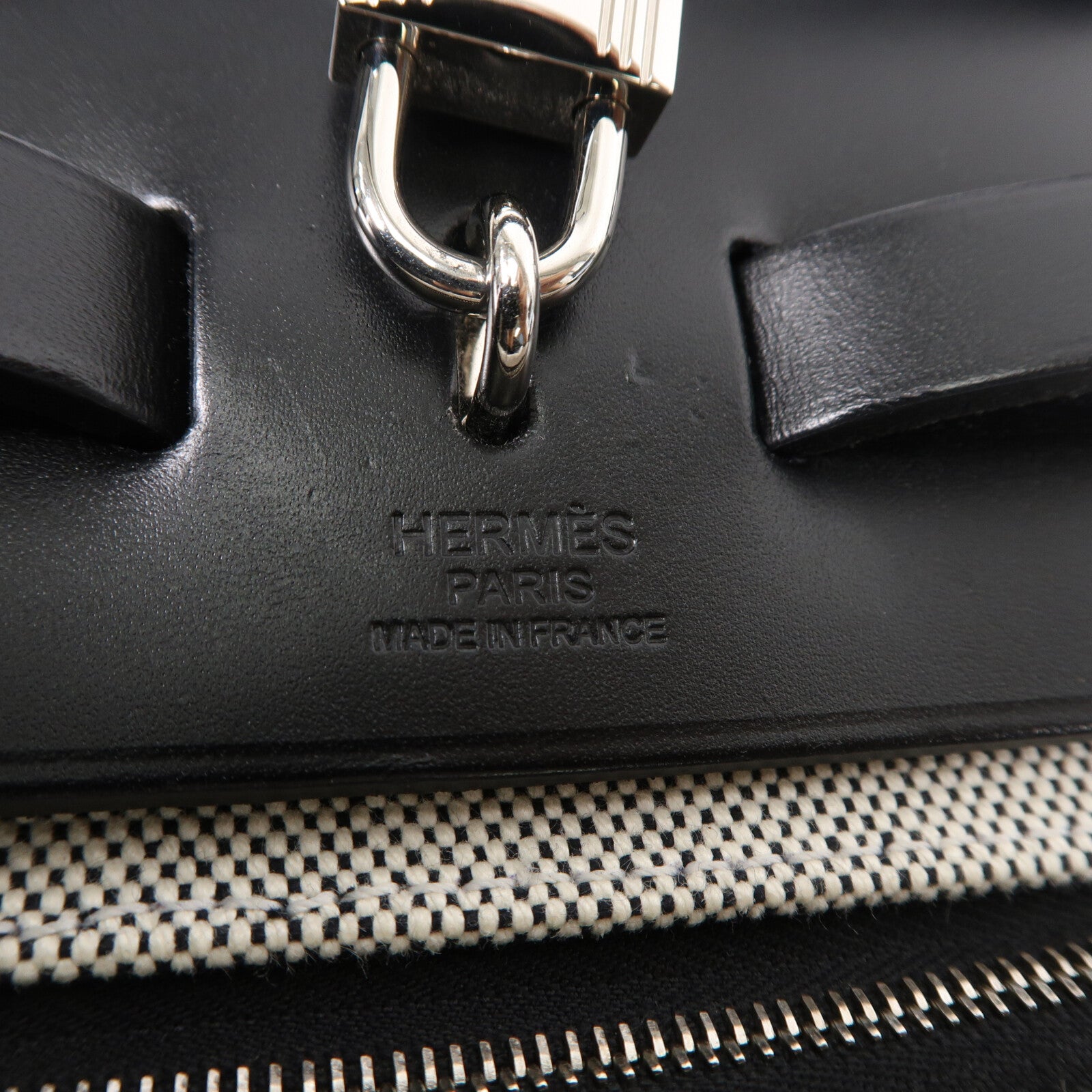 HERMES 塗層帆布Herbag PM手挽肩背兩用袋