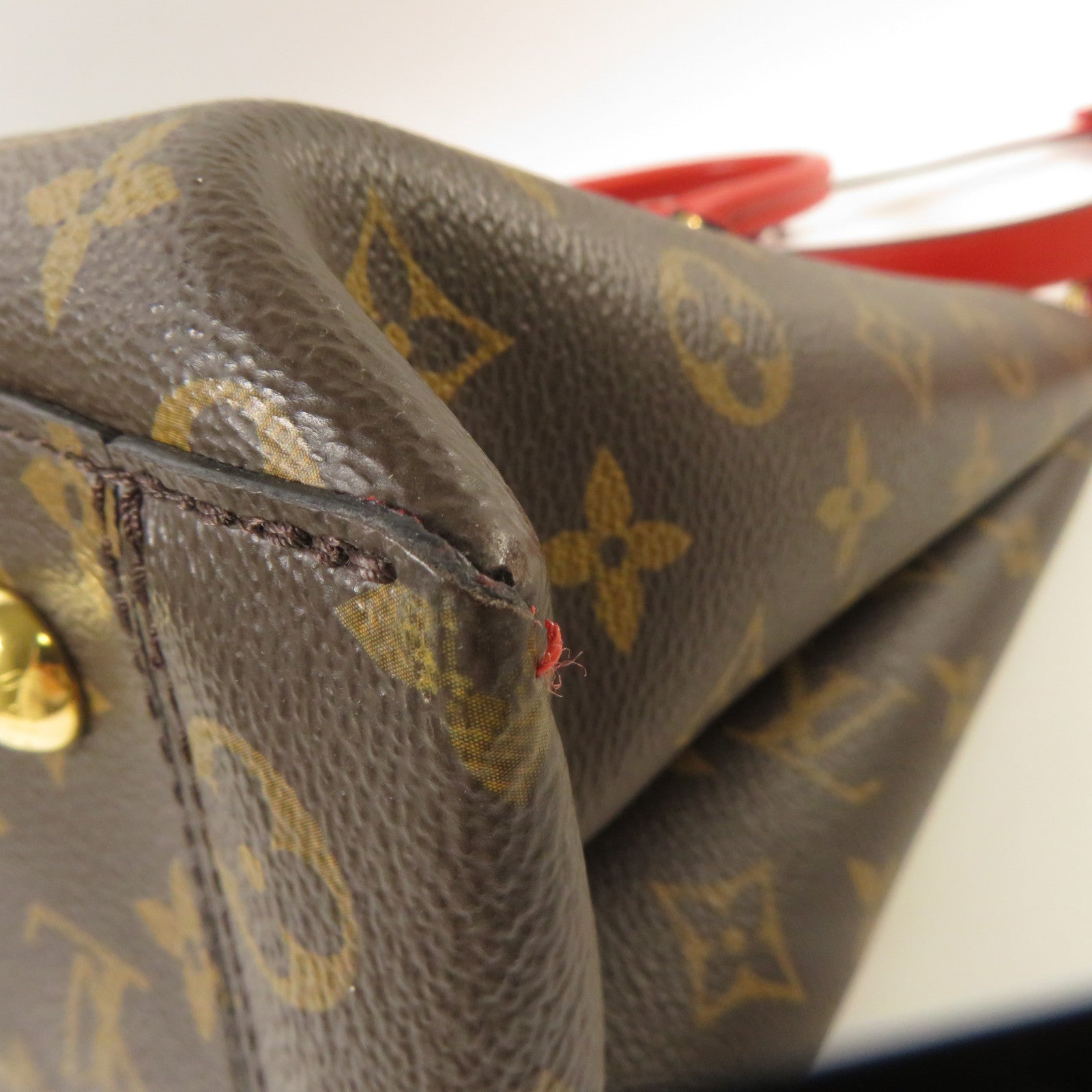 LOUIS VUITTON 【激減優惠】Monogram Flower Tote Bag金扣手挽肩背兩用袋啡色