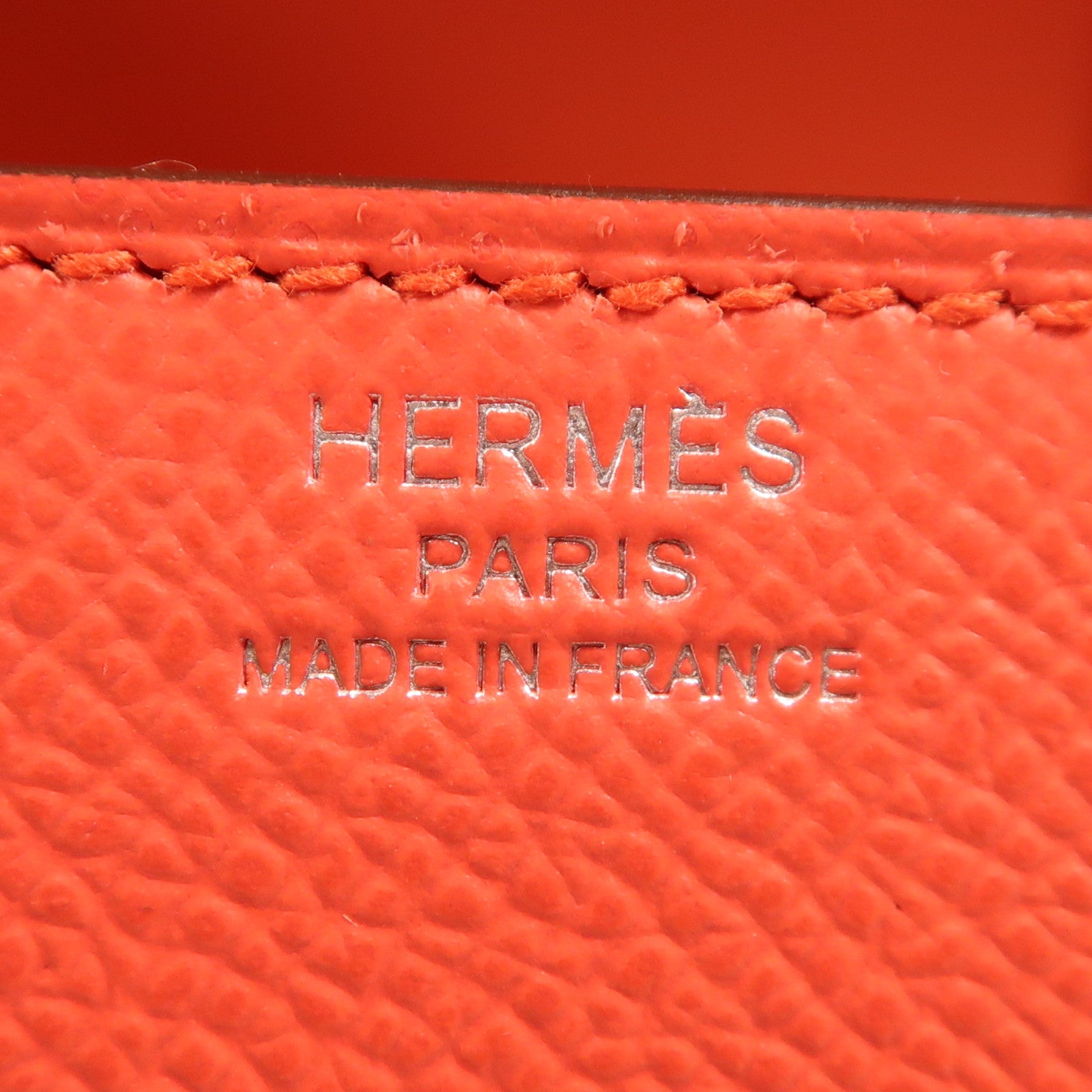 HERMES Epsom皮革Della Cavalleria Mini銀扣肩背袋Rose Texas