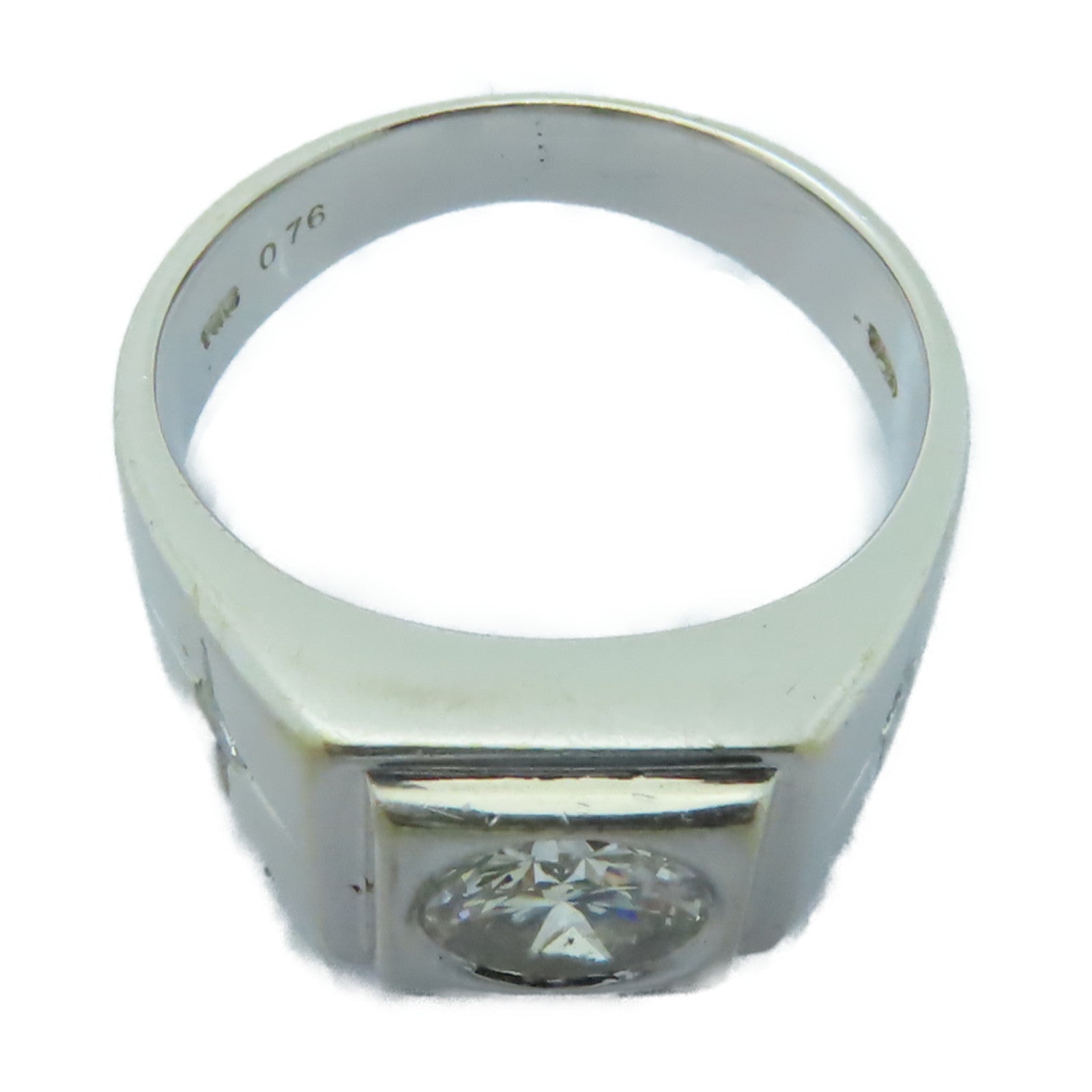 JEWELRY 【激減優惠】18K白金Ring 0.76ct鑽石戒指US#5.25