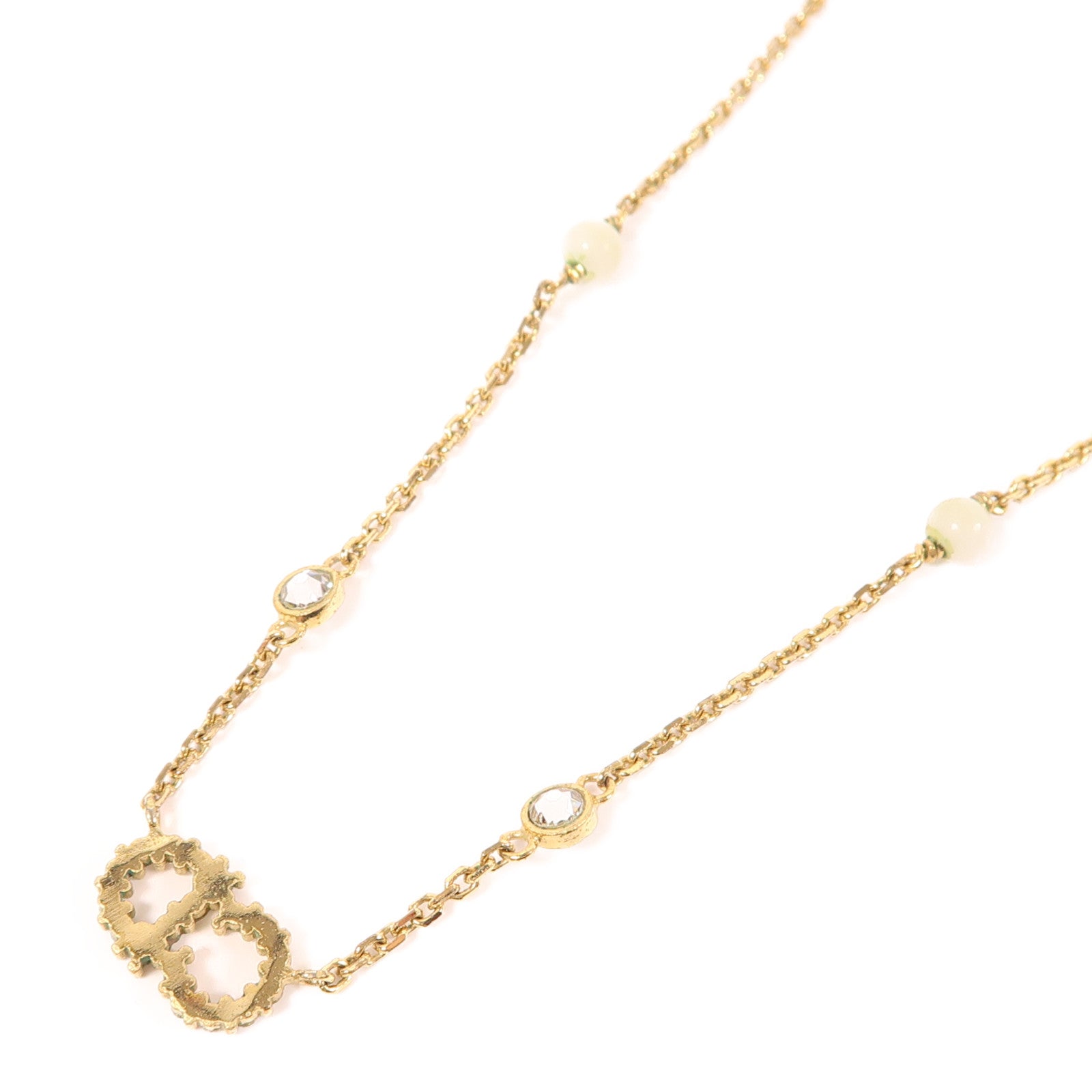 Dior 金屬/水晶/PVC Necklace項鍊