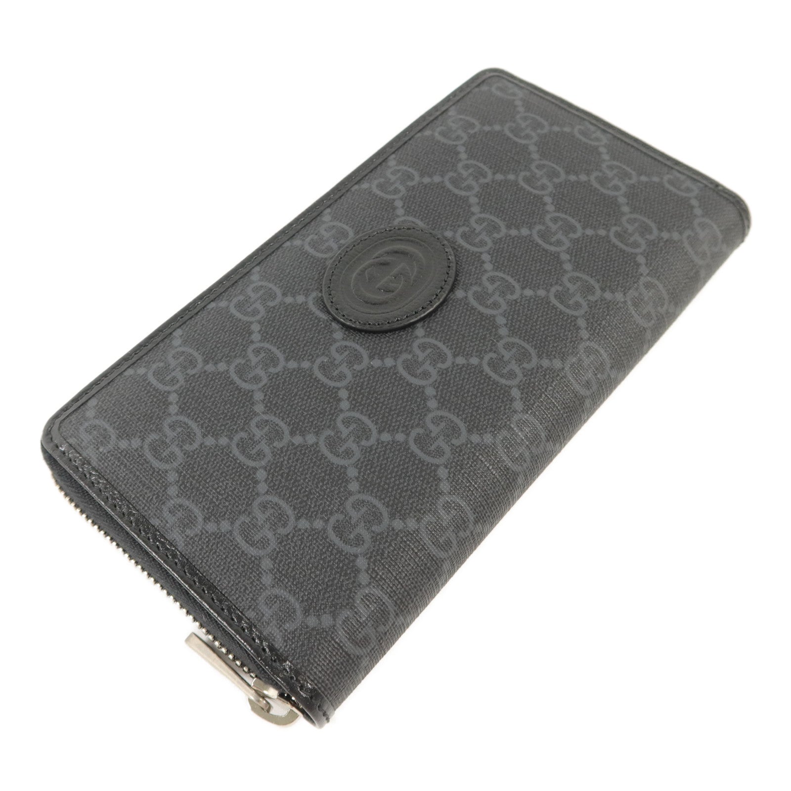 GUCCI 塗層帆布Interlocking G Long Wallet長錢包