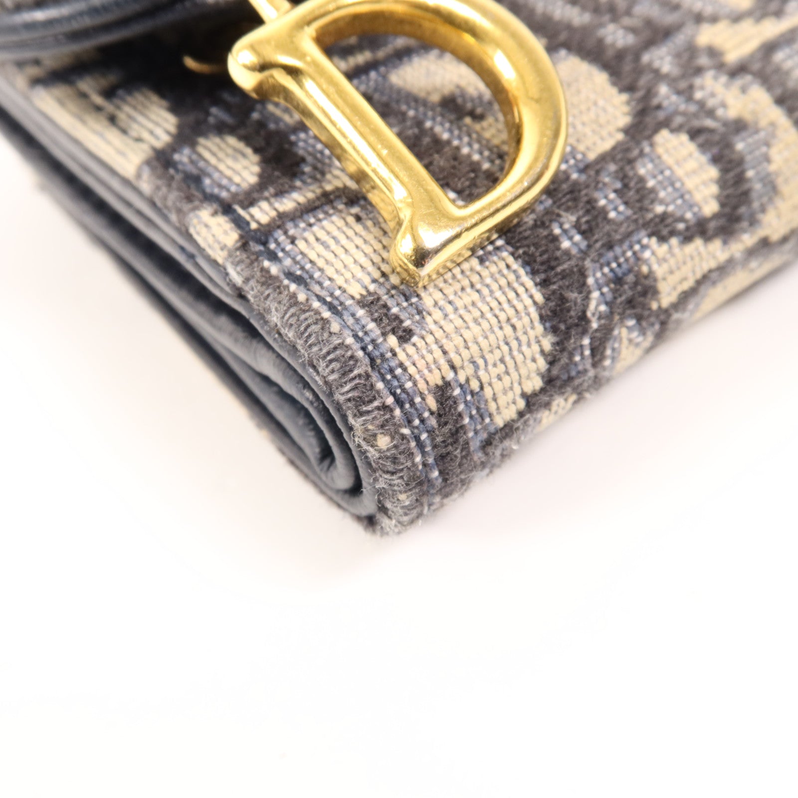 Dior 帆布Wallet金扣錢包