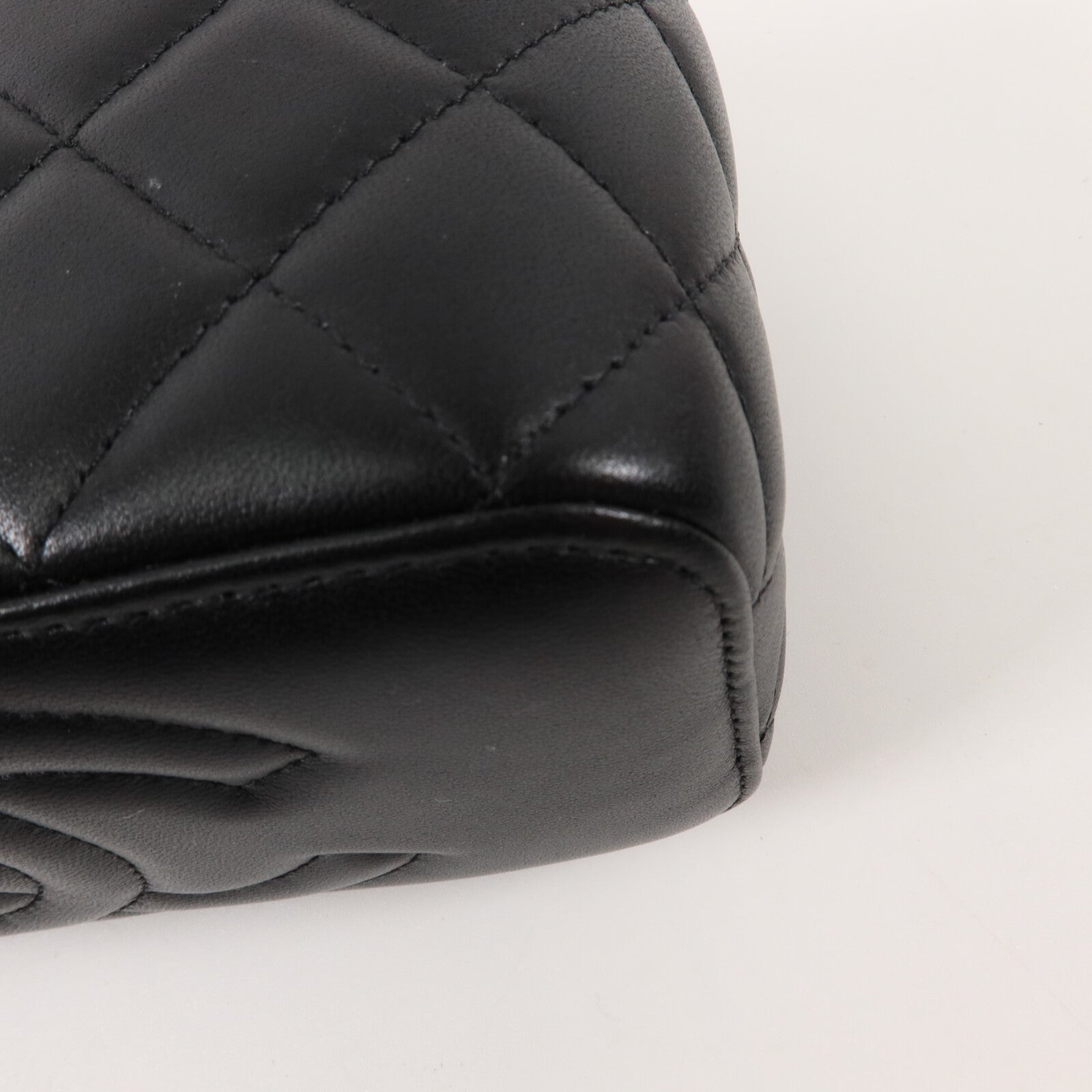 CHANEL 羊皮皮革Handle Vanity Case鏈帶手挽肩背兩用袋