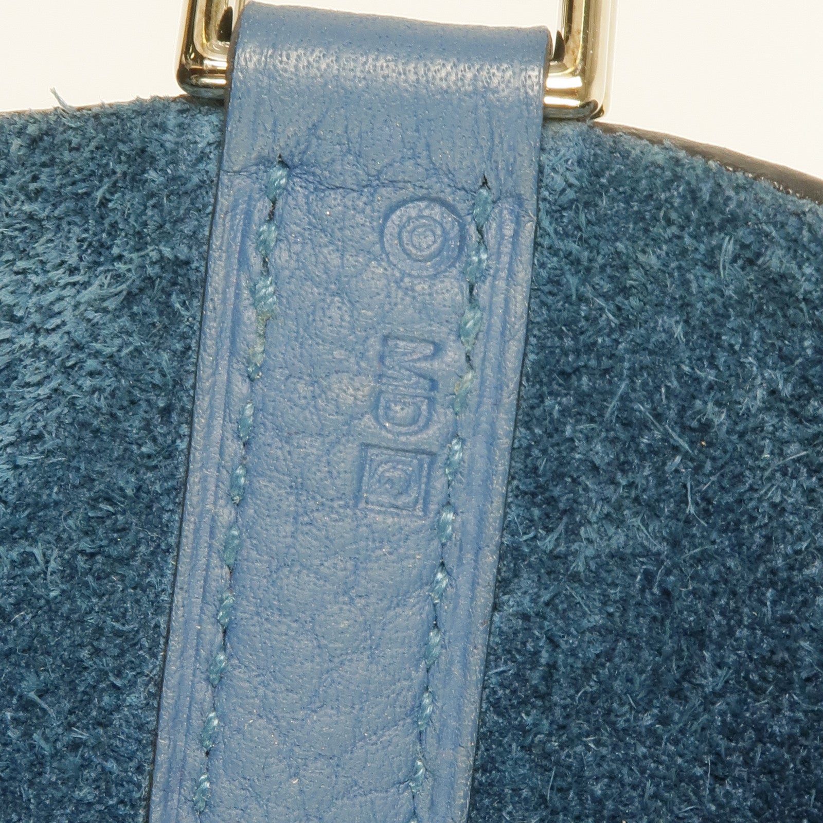 HERMES Clemence皮革Picotin MM銀扣手挽袋Cobalt