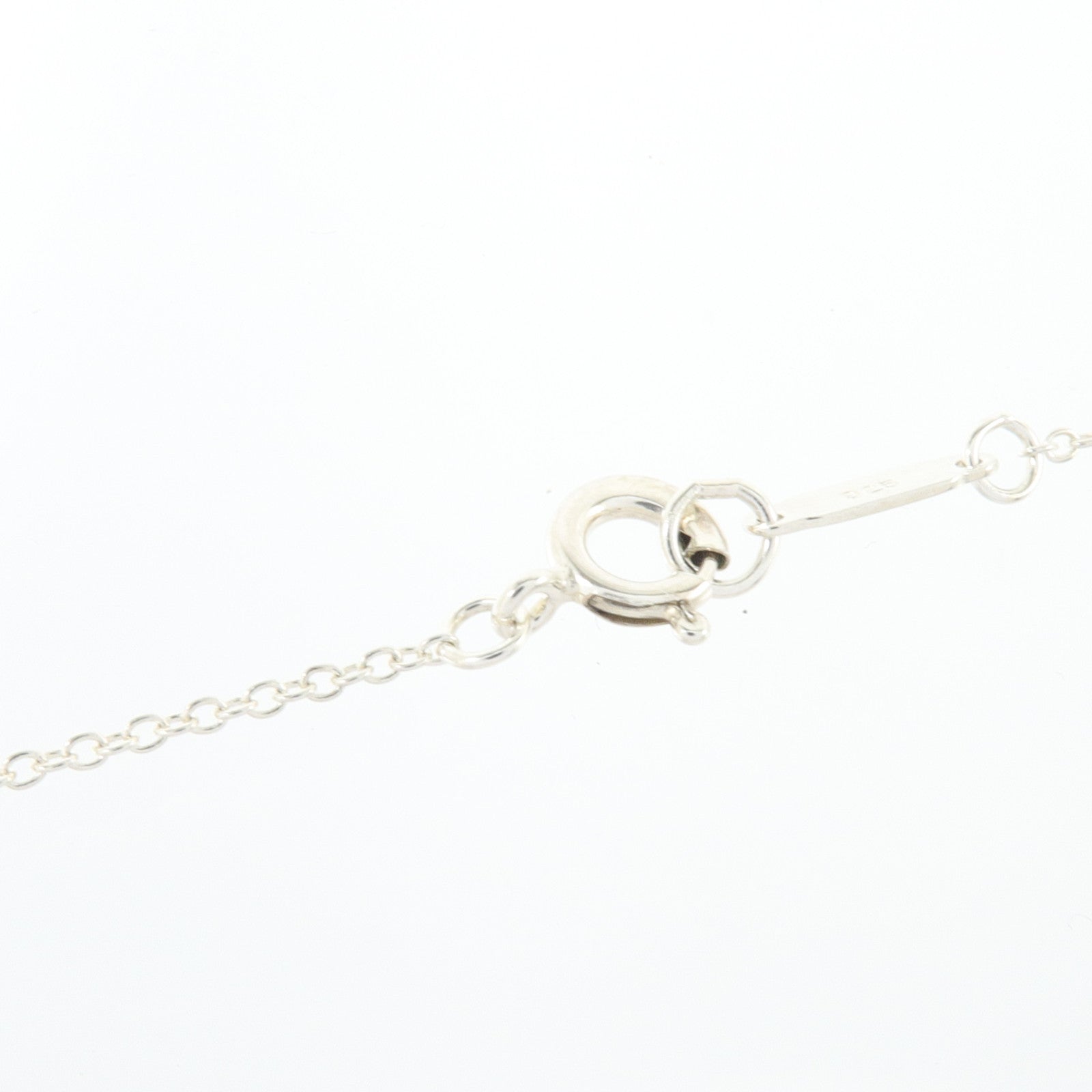 TIFFANY＆CO 925純銀/琺瑯Double Heart Tag Pendant項鏈