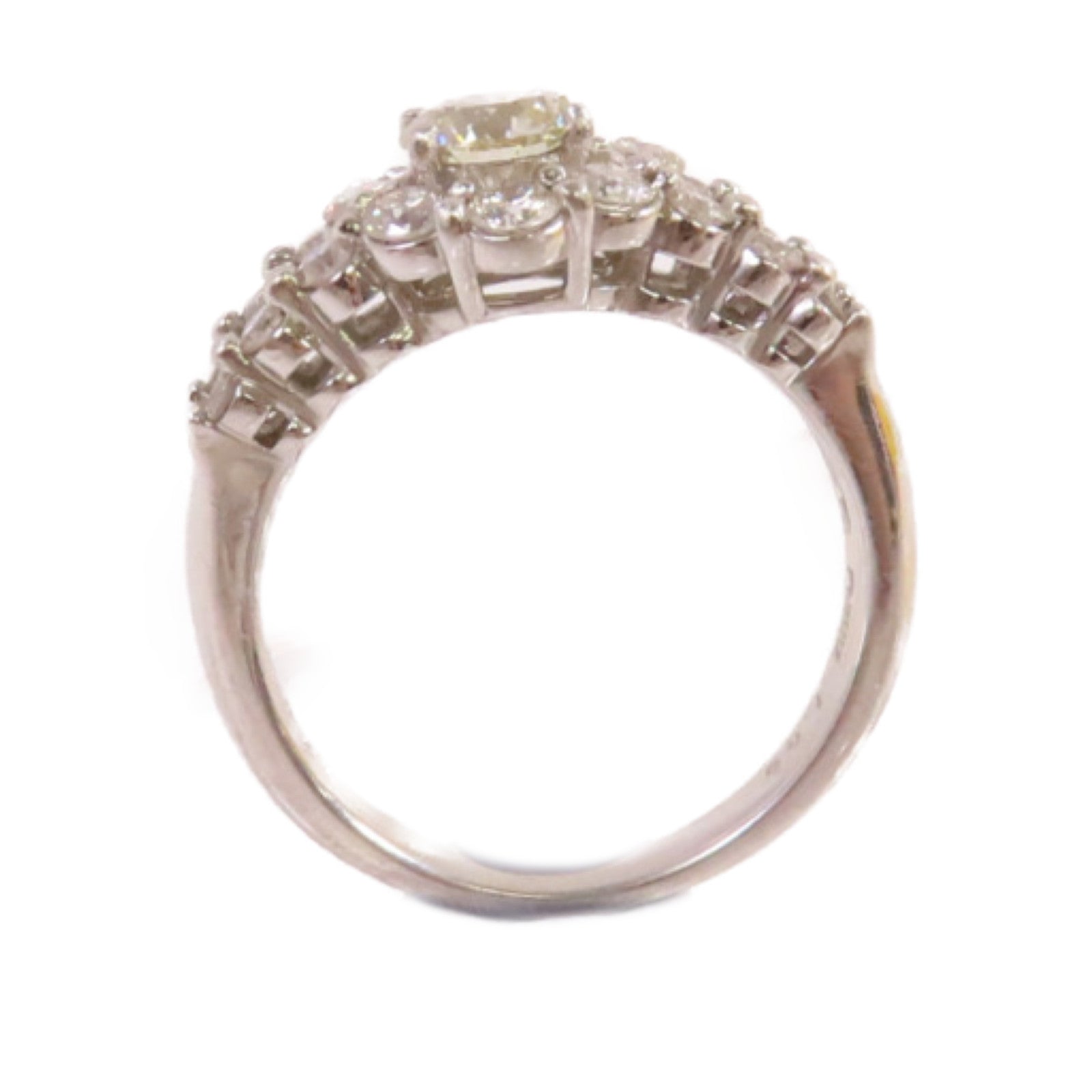JEWELRY PT900鉑金/0.564ct鑽石/1.0ct鑽石Diamond Ring戒指US#6
