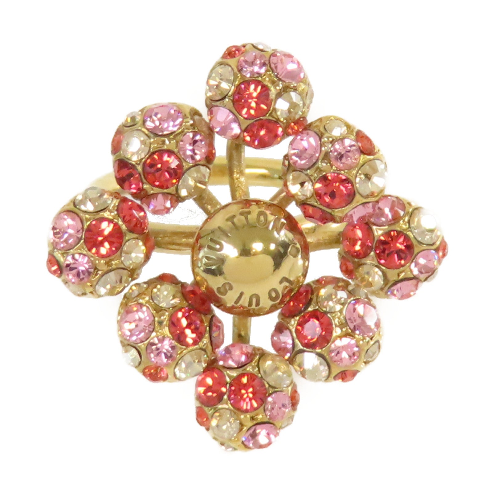 LOUIS VUITTON 【激減優惠】金屬/Multi Colors Stone Ring戒指#S/US#5