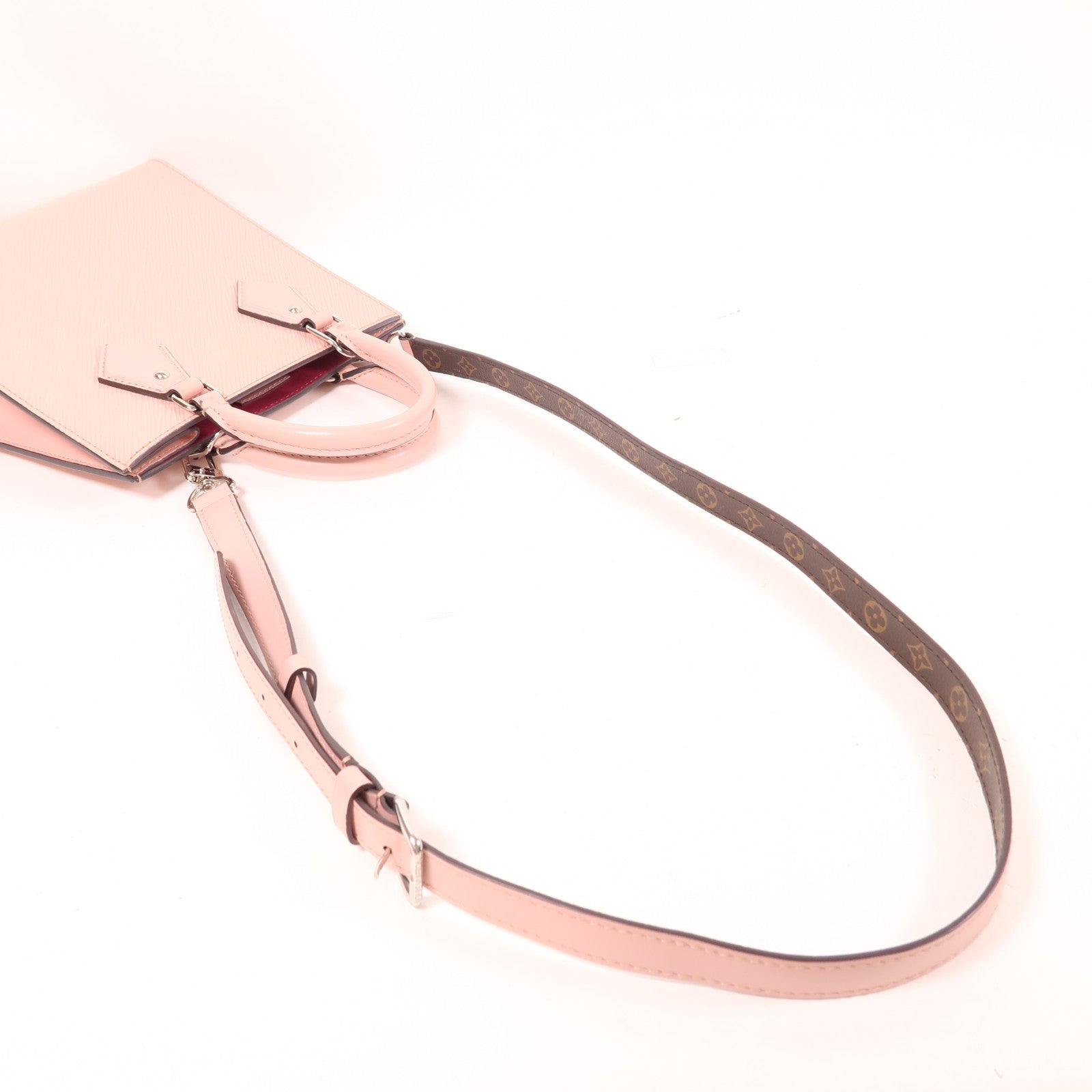 LOUIS VUITTON LV SHW Sac Plat BB 2 Way Shoulder Bag M58659 Epi Pink