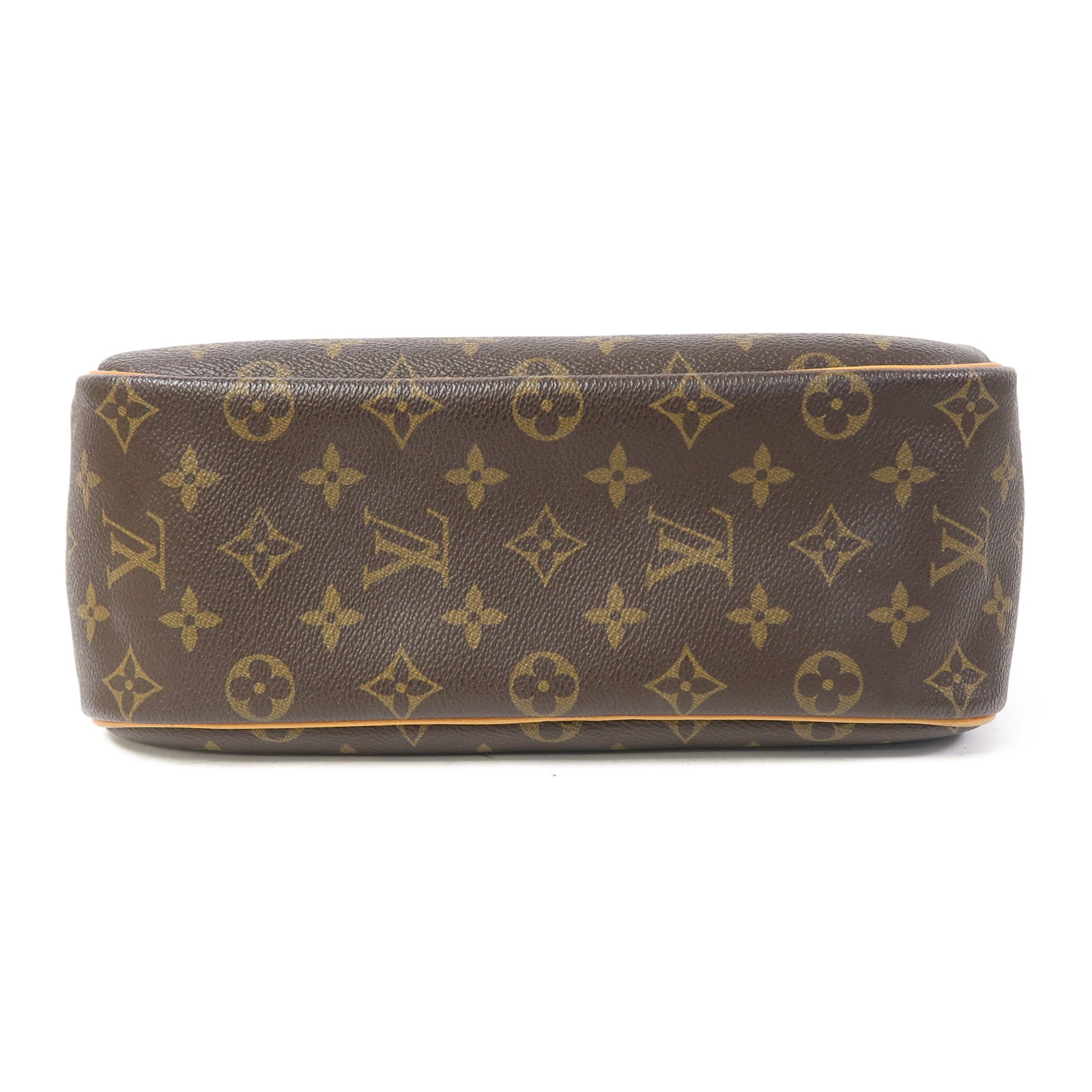 LOUIS VUITTON Monogram Trouville金扣手挽袋啡色
