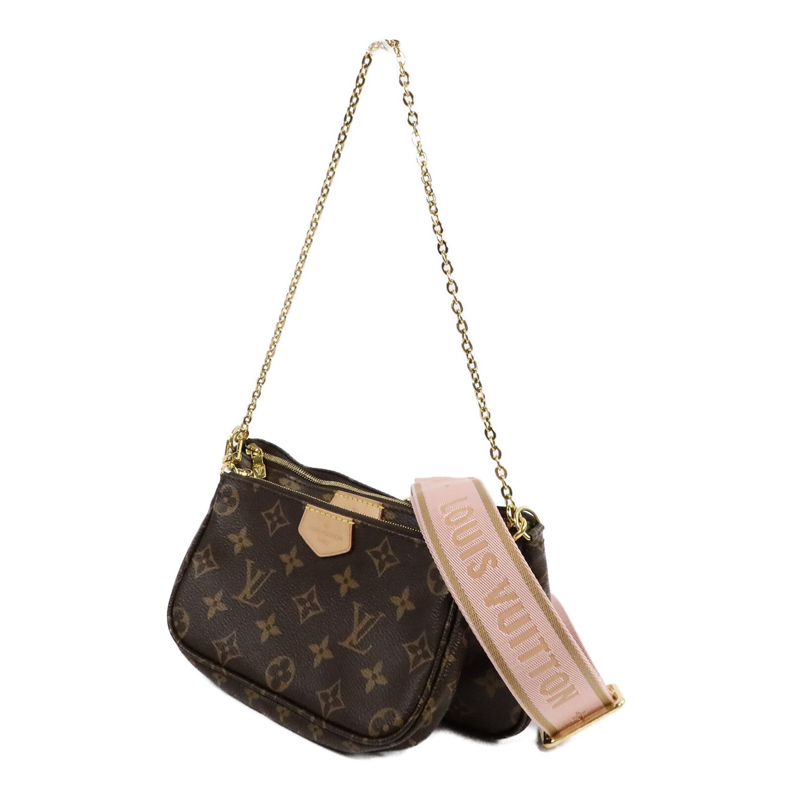 LOUIS VUITTON Monogram Multi Pochette Accessoires手挽肩背兩用袋