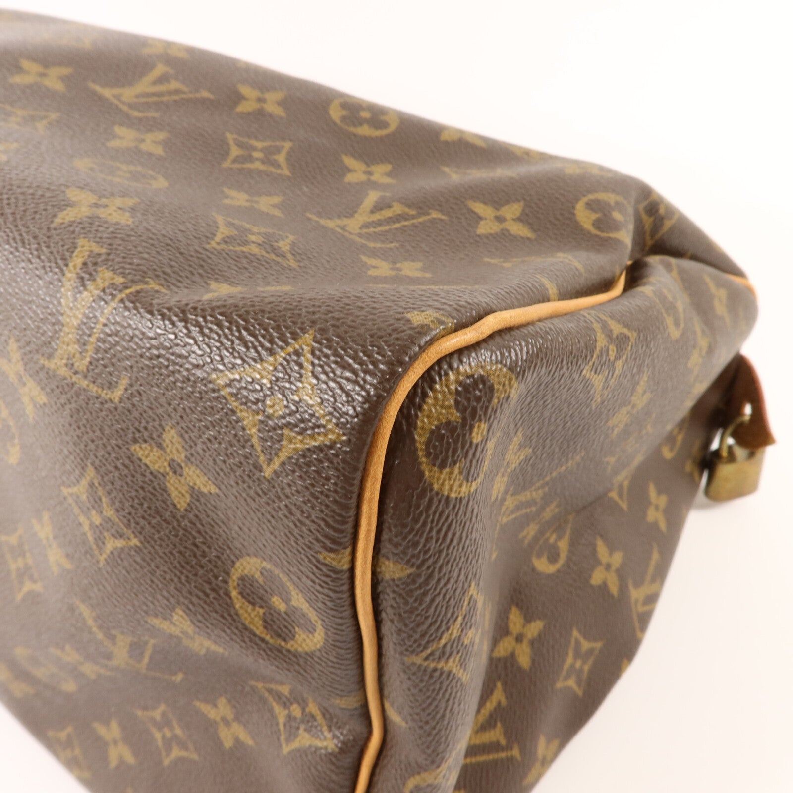 LOUIS VUITTON Monogram Speedy 35金扣手挽袋