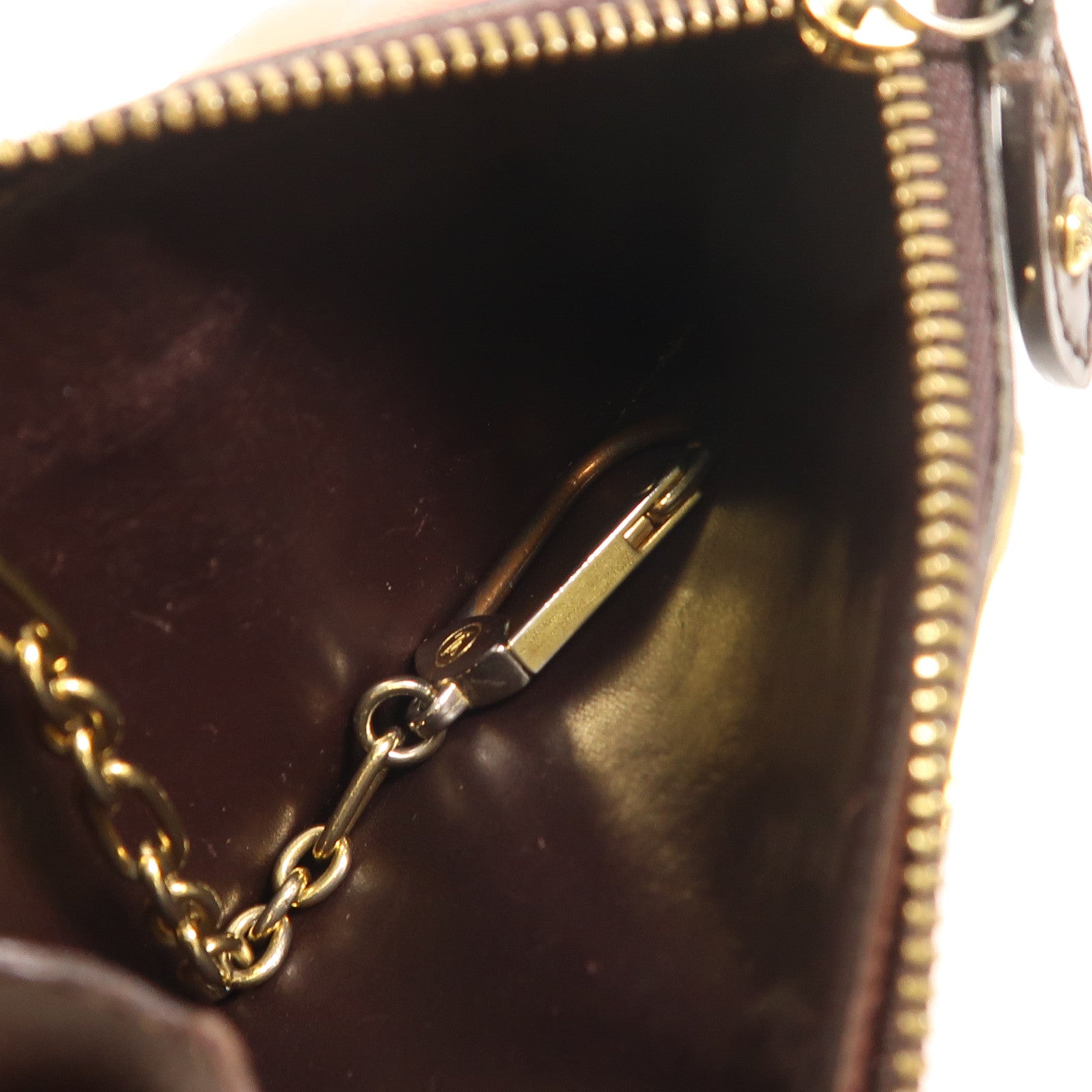 LOUIS VUITTON Monogram Vernis Coin Purse金扣零錢包