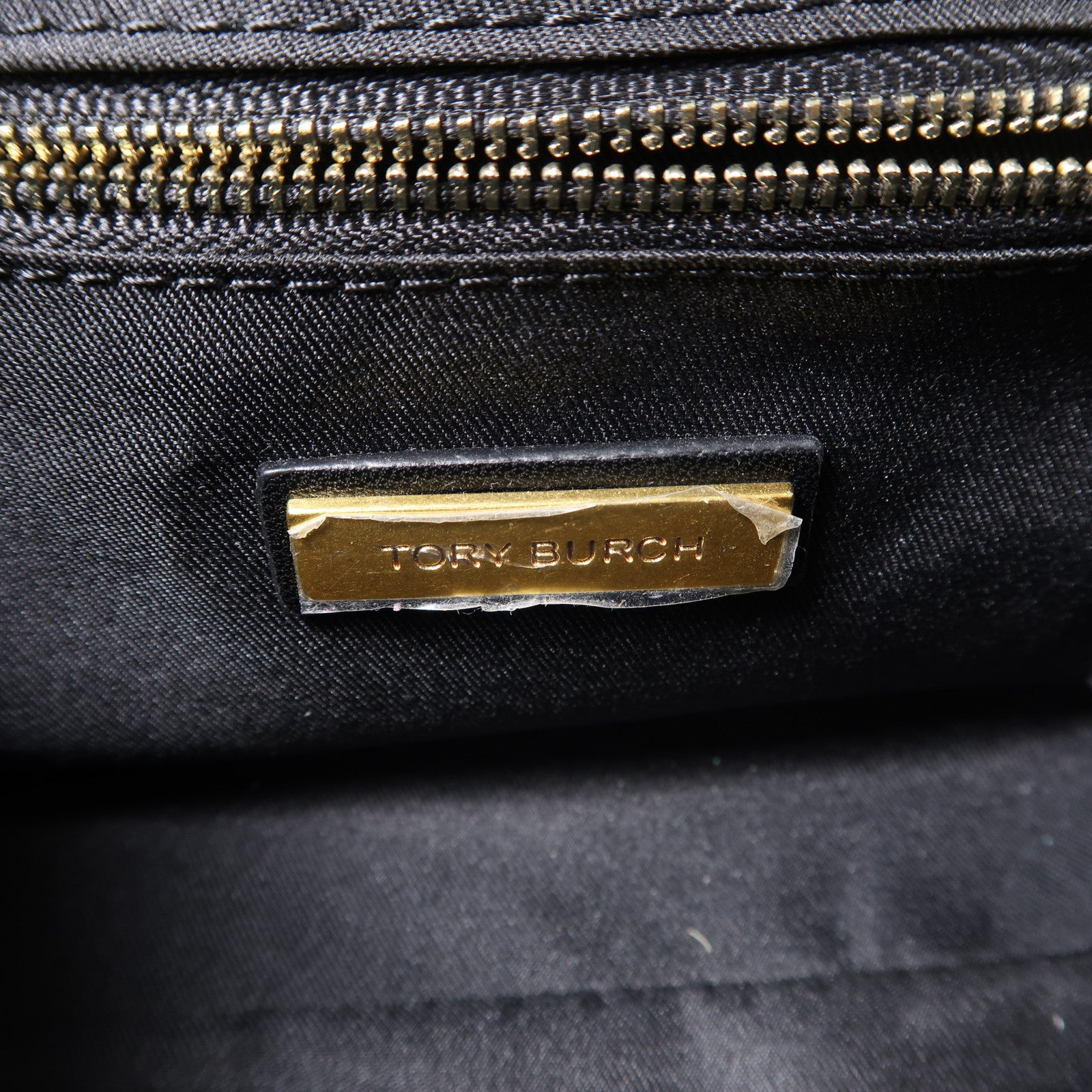 Tory Burch 牛皮皮革Chain Shoulder金扣鏈帶肩背袋黑色