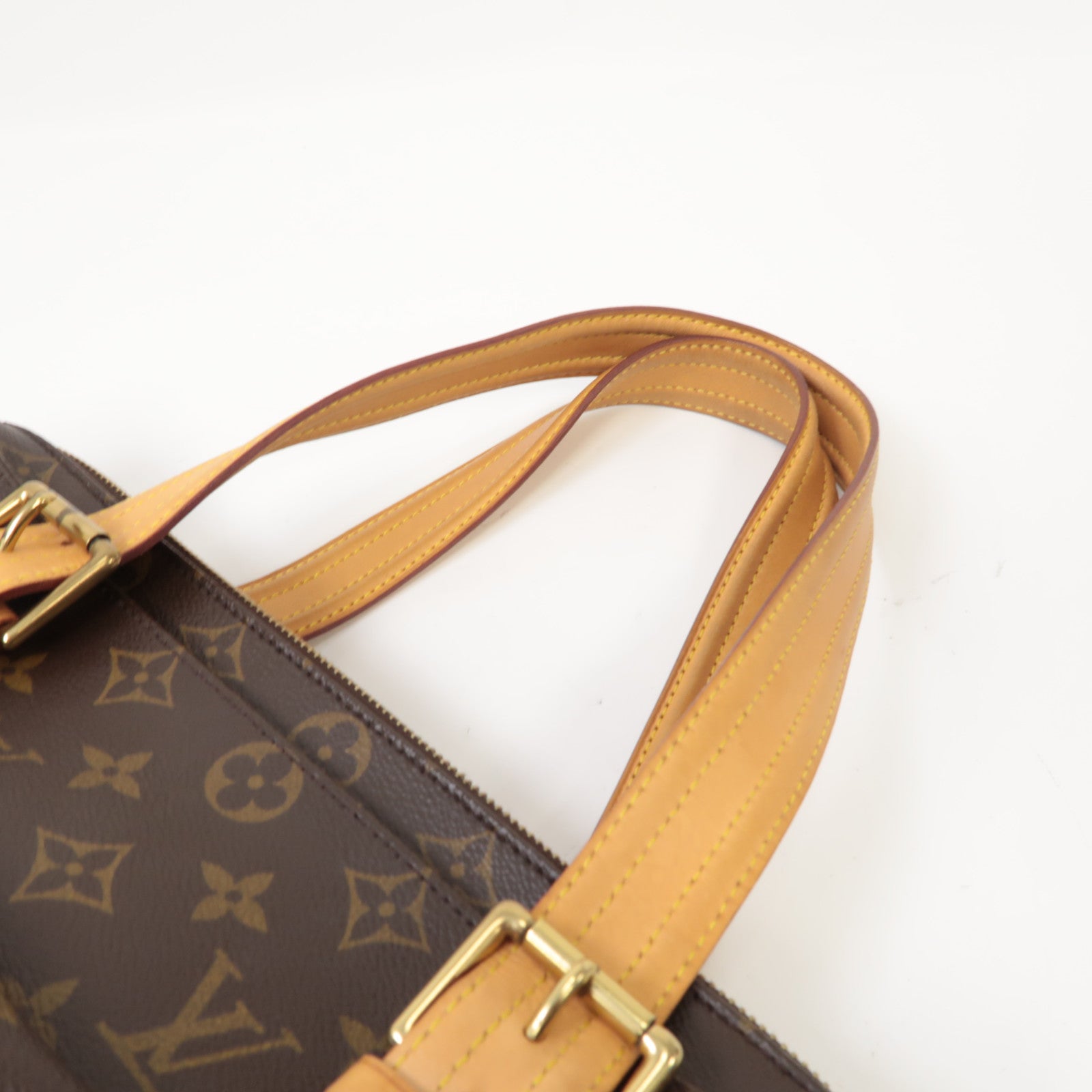 LOUIS VUITTON Monogram Multipli Cite金扣肩背袋啡色