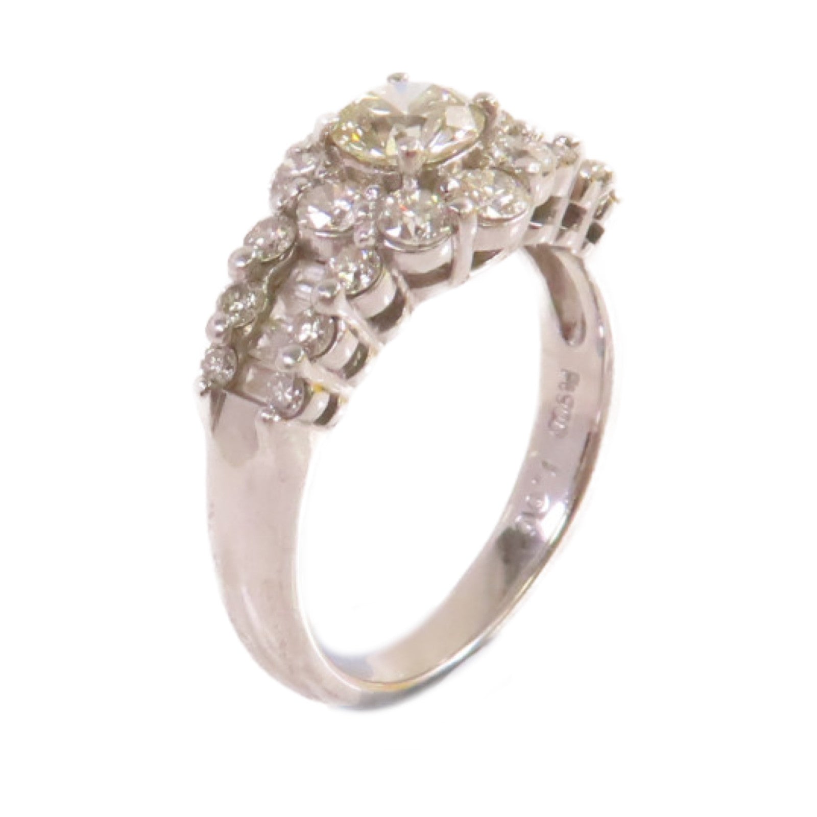 JEWELRY PT900鉑金/0.564ct鑽石/1.0ct鑽石Diamond Ring戒指US#6