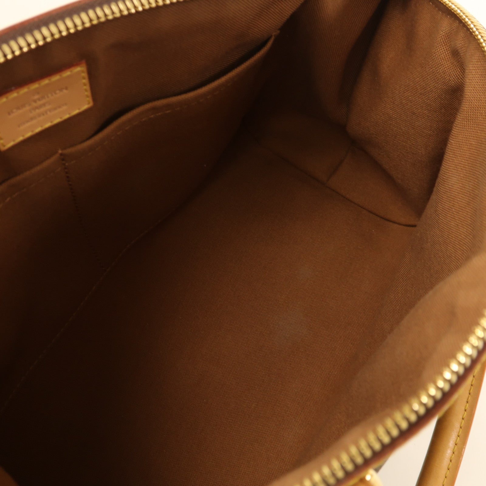 LOUIS VUITTON Monogram Tivoli PM金扣手挽袋棕色
