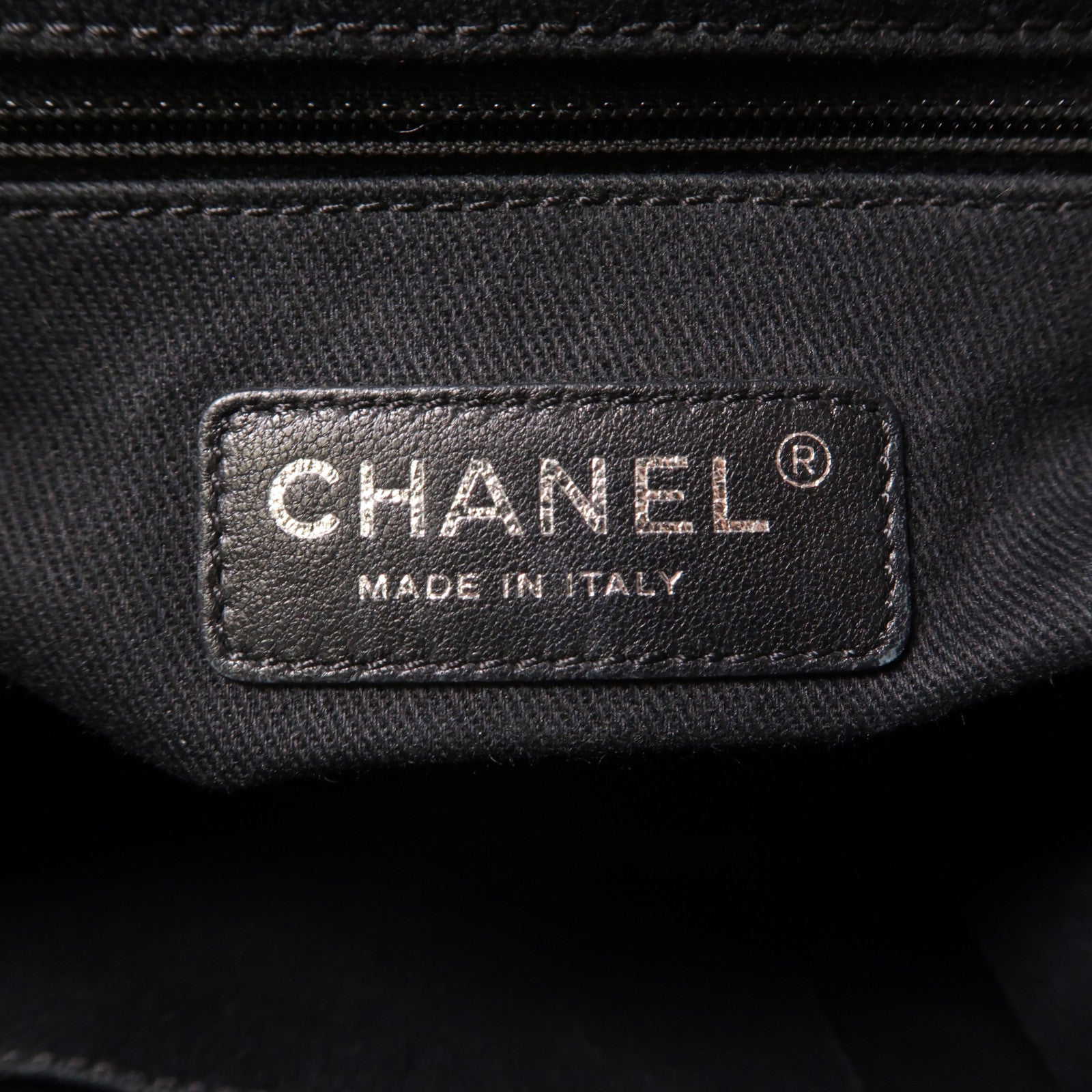 CHANEL 菱格Caviar皮革Chain Shoulder銀扣手挽肩背兩用袋藍色