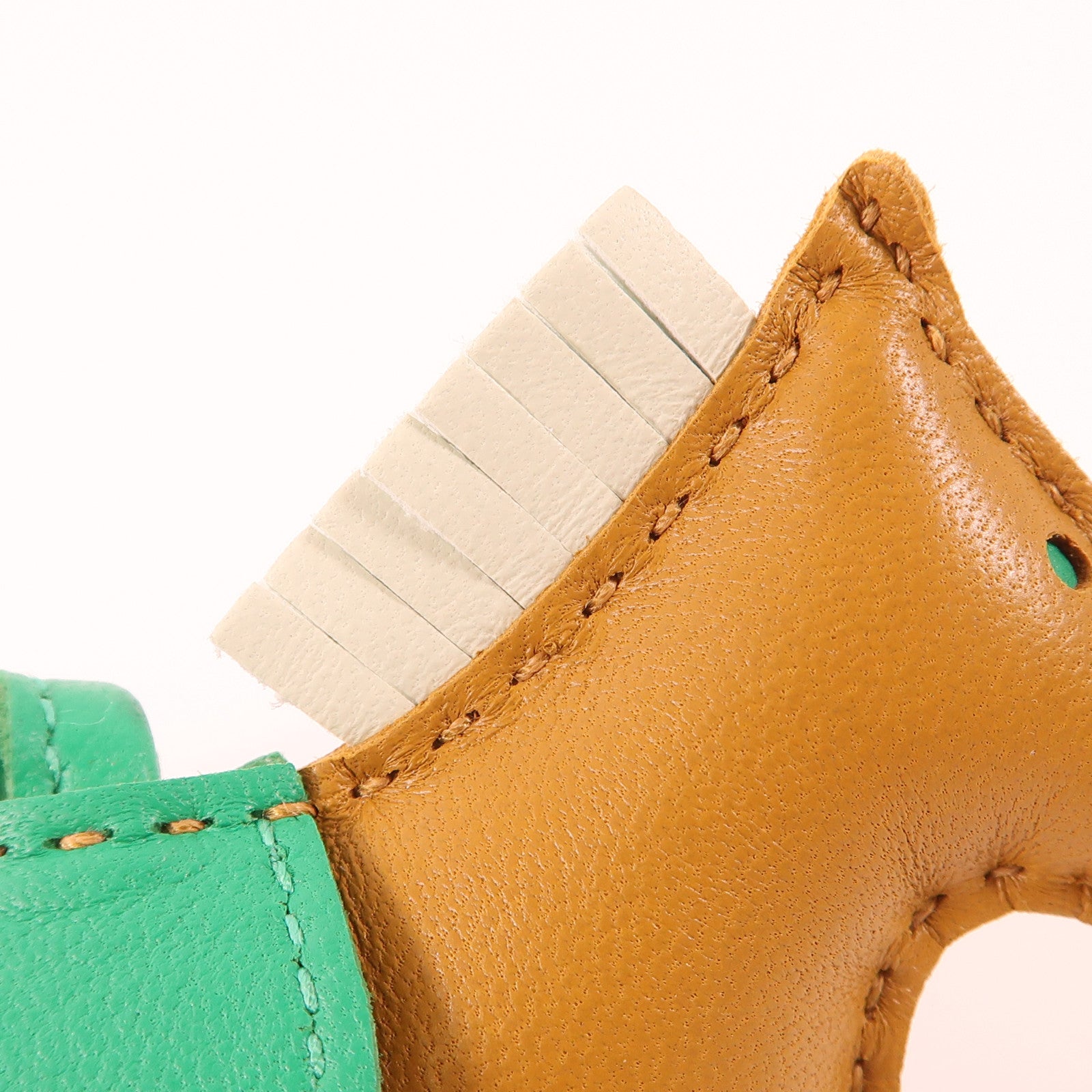 HERMES Swift皮革Rodeo PM掛飾2H Kraft