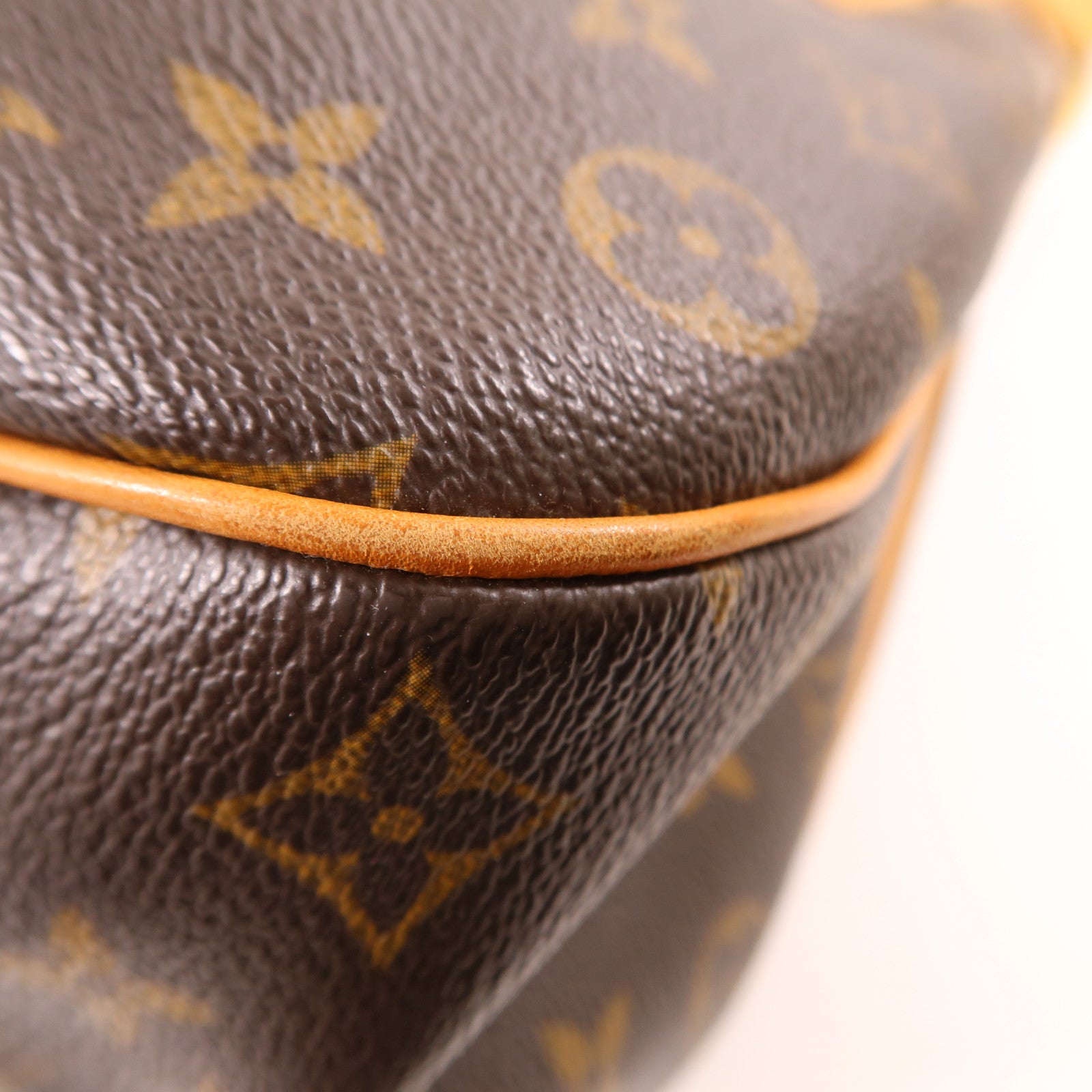 LOUIS VUITTON Monogram Galliera PM金扣肩背袋棕色