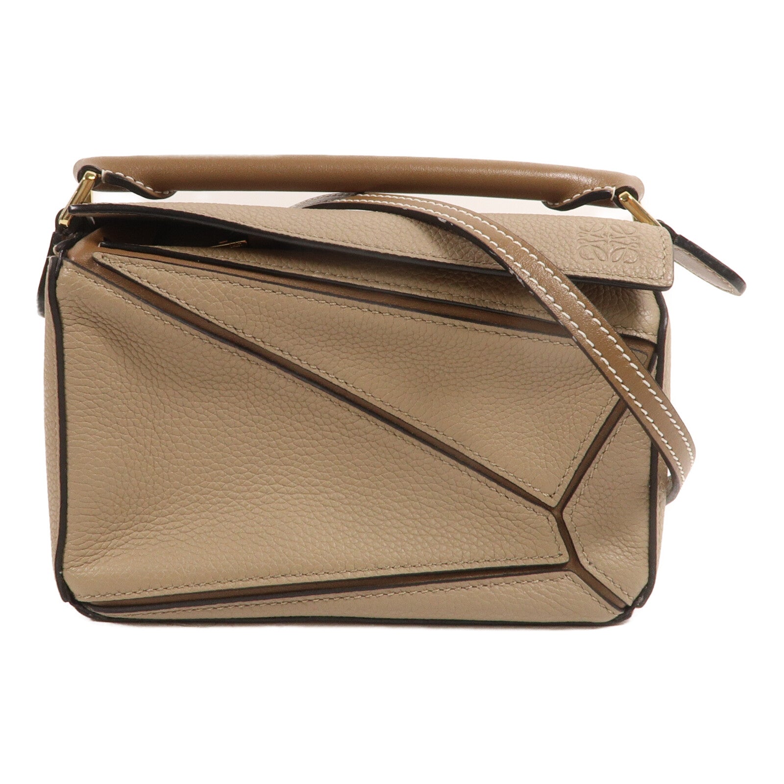 LOEWE 牛皮皮革Mini Puzzle手挽肩背兩用袋