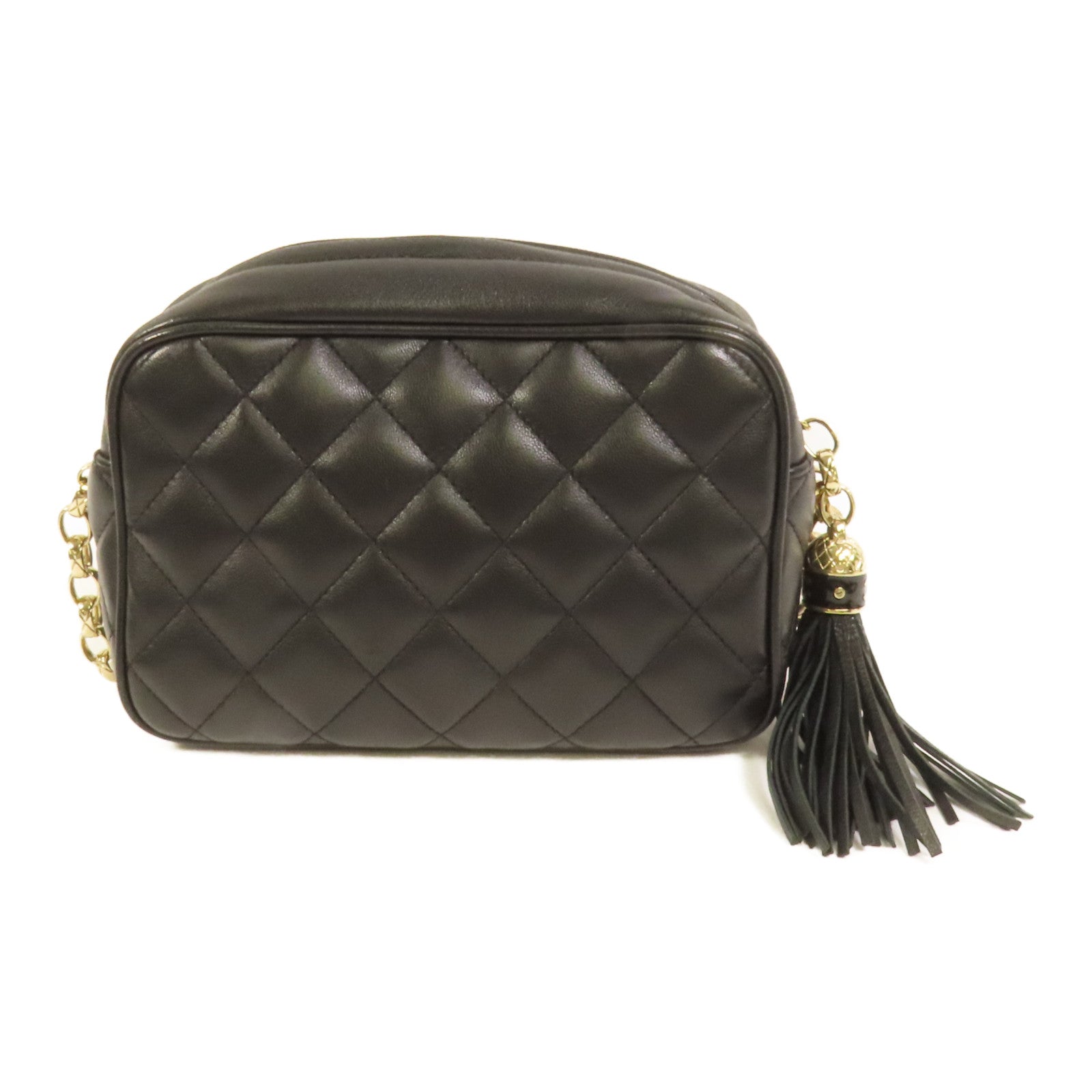 CHANEL 羊皮皮革Chain Shoulder Bag金扣鏈帶肩背袋