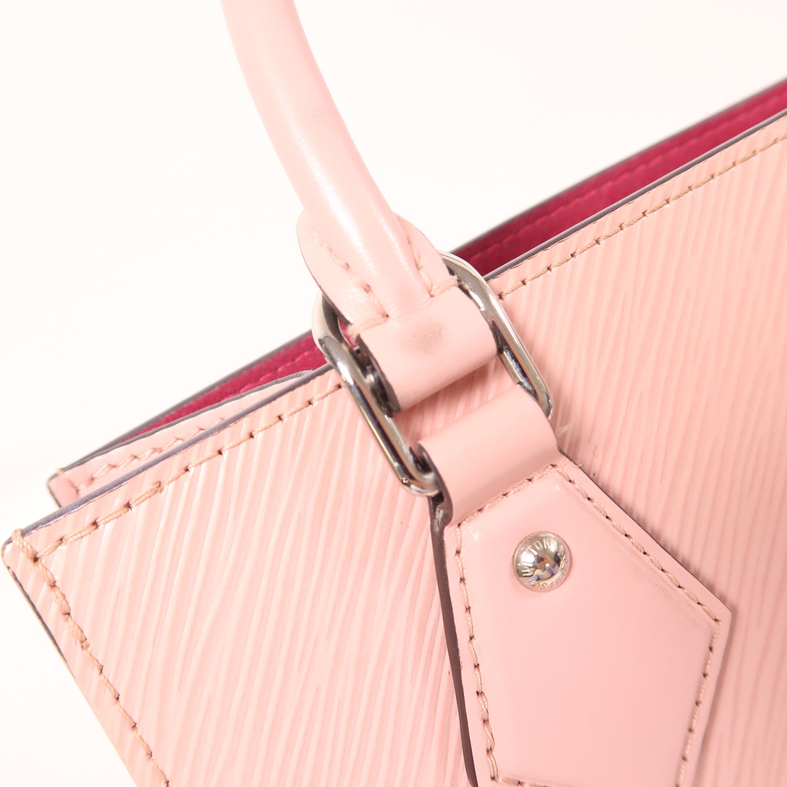 LOUIS VUITTON LV SHW Sac Plat BB 2 Way Shoulder Bag M58659 Epi Pink