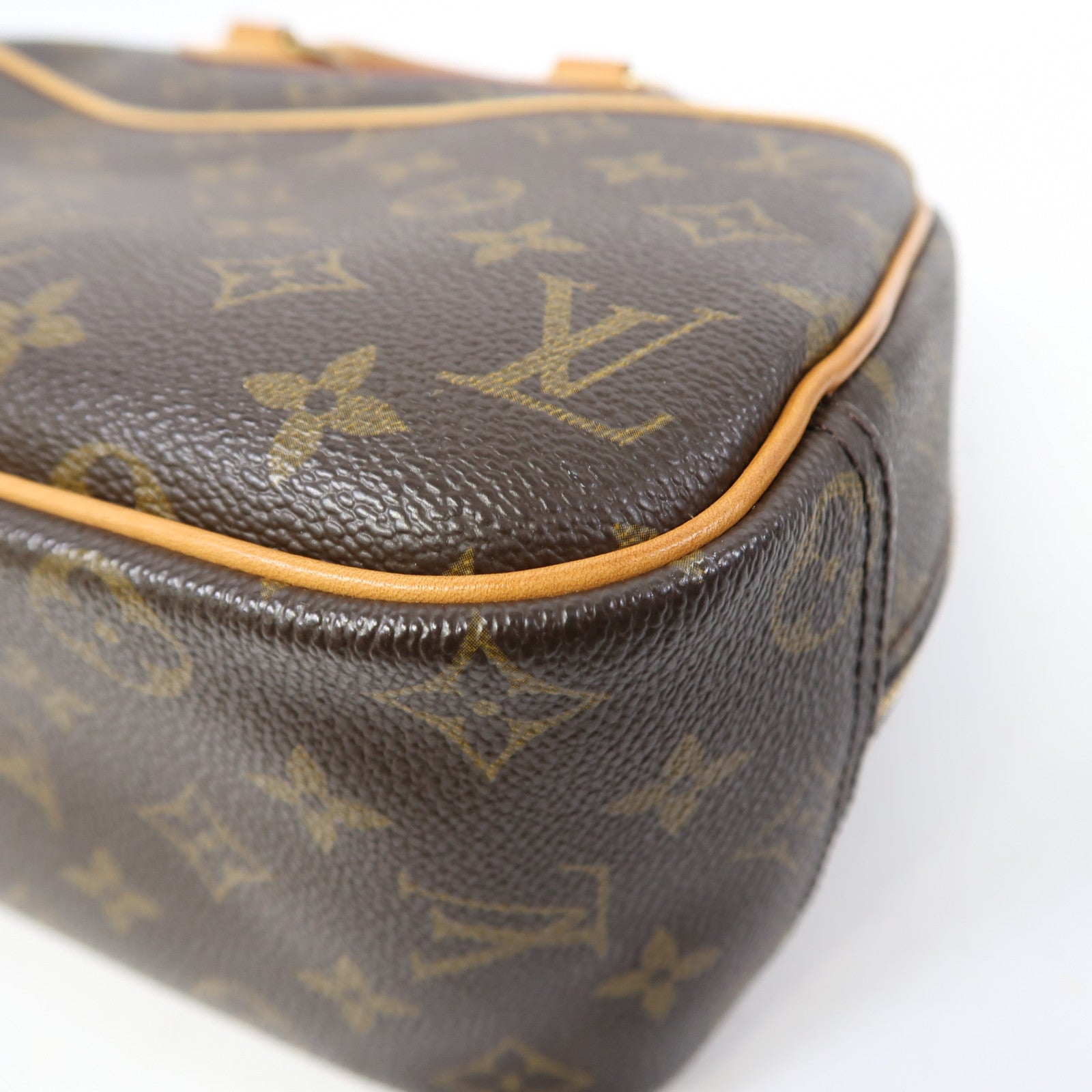 LOUIS VUITTON Monogram Trouville金扣手挽袋啡色