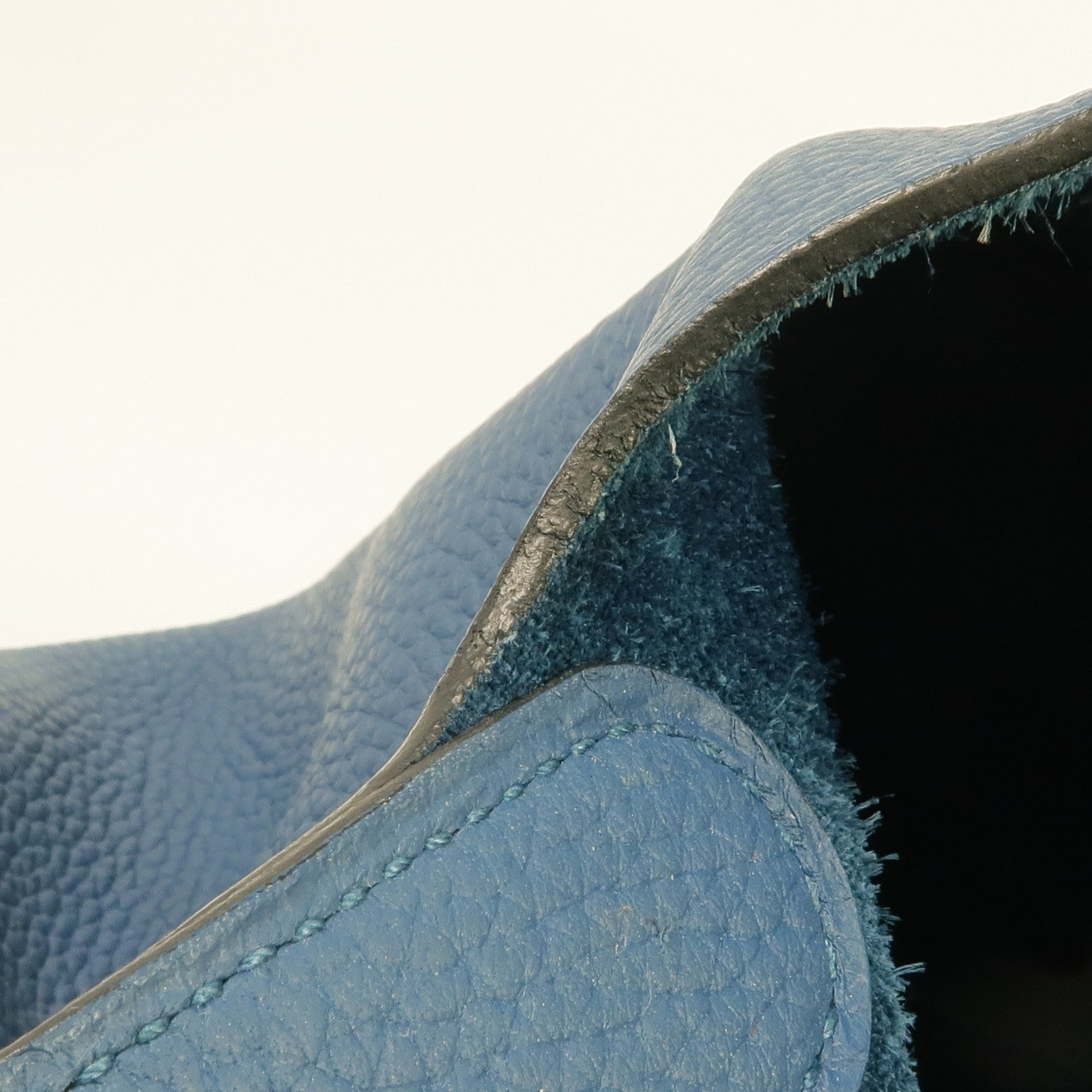 HERMES Clemence皮革Picotin MM銀扣手挽袋Cobalt